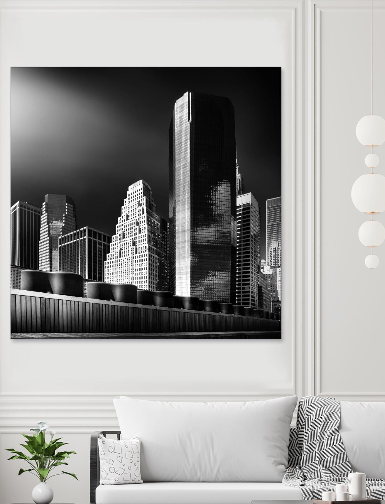 Skyline by Bauer 1X on GIANT ART - black city scene