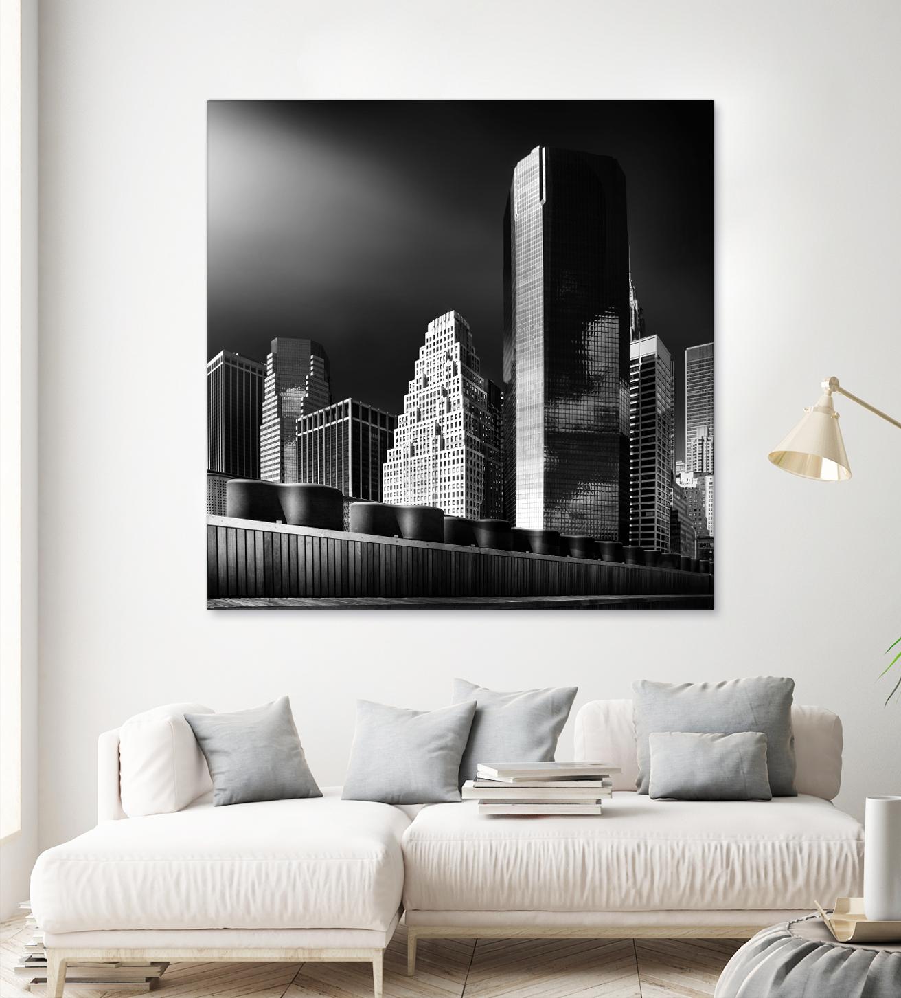 Skyline by Bauer 1X on GIANT ART - black city scene