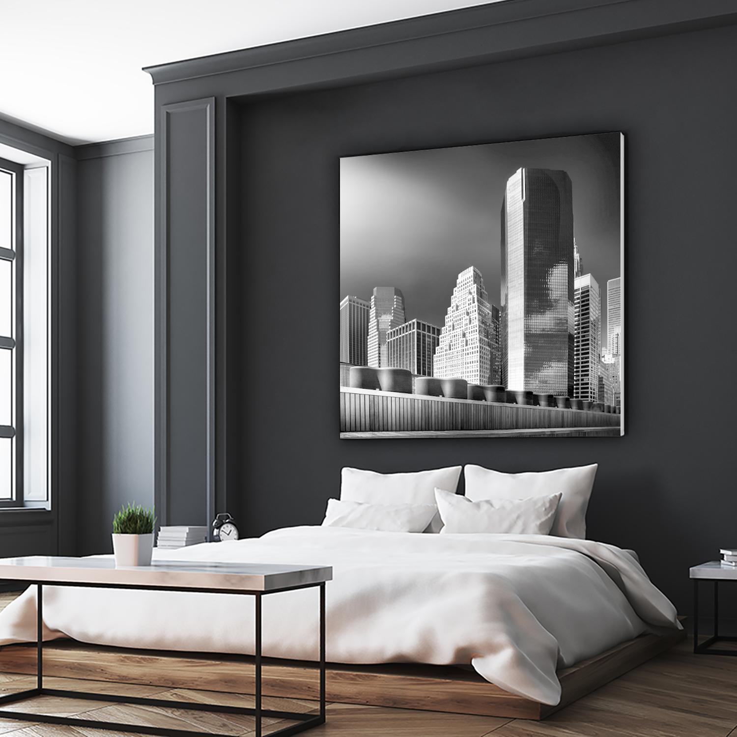 Skyline by Bauer 1X on GIANT ART - black city scene