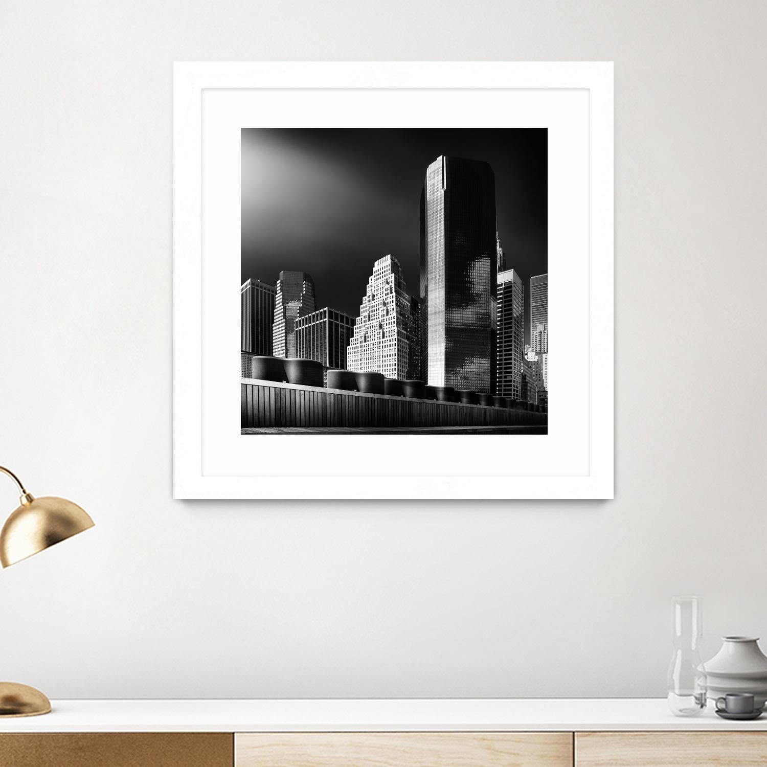 Skyline by Bauer 1X on GIANT ART - black city scene