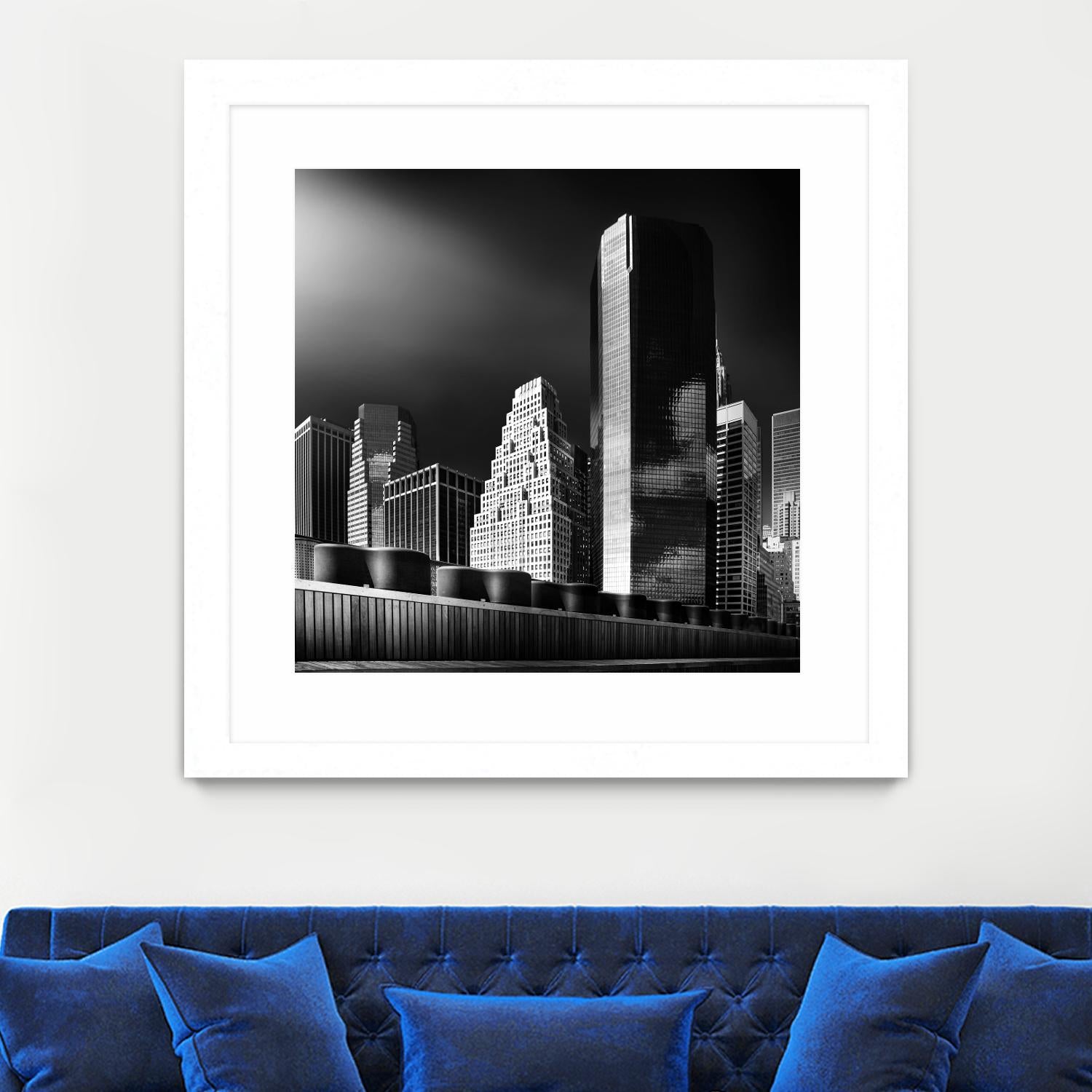 Skyline by Bauer 1X on GIANT ART - black city scene