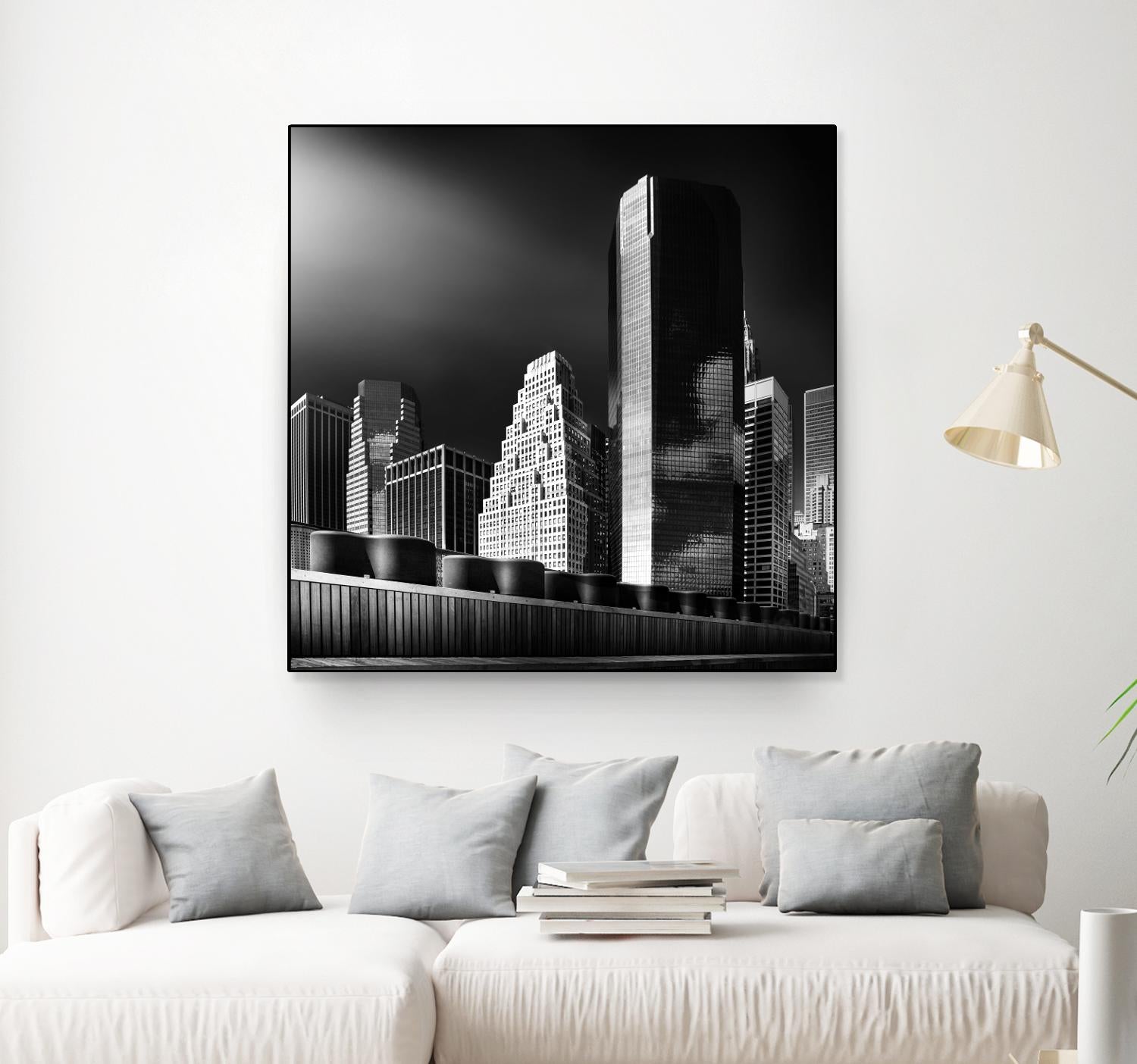Skyline by Bauer 1X on GIANT ART - black city scene