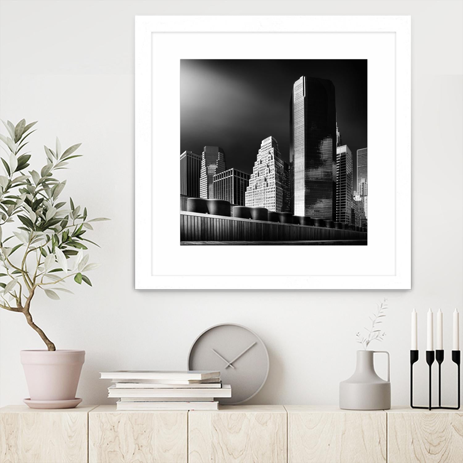 Skyline by Bauer 1X on GIANT ART - black city scene