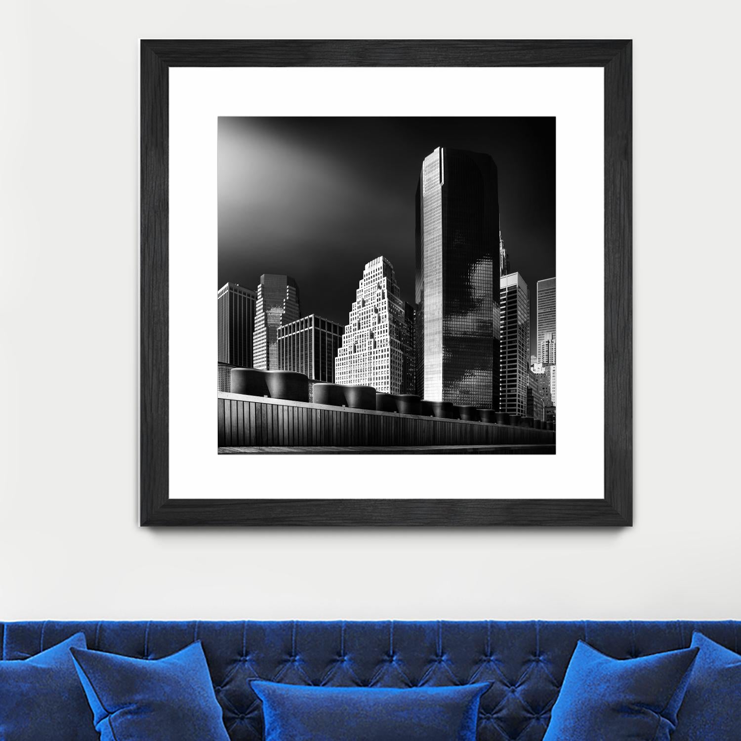 Skyline by Bauer 1X on GIANT ART - black city scene