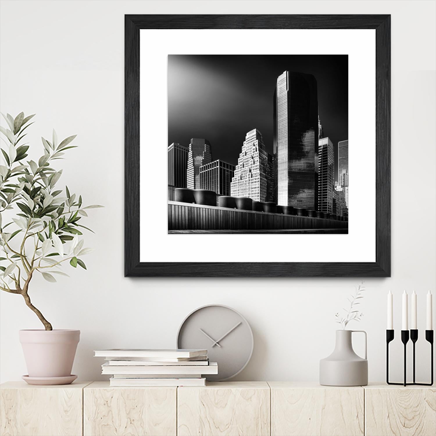 Skyline by Bauer 1X on GIANT ART - black city scene