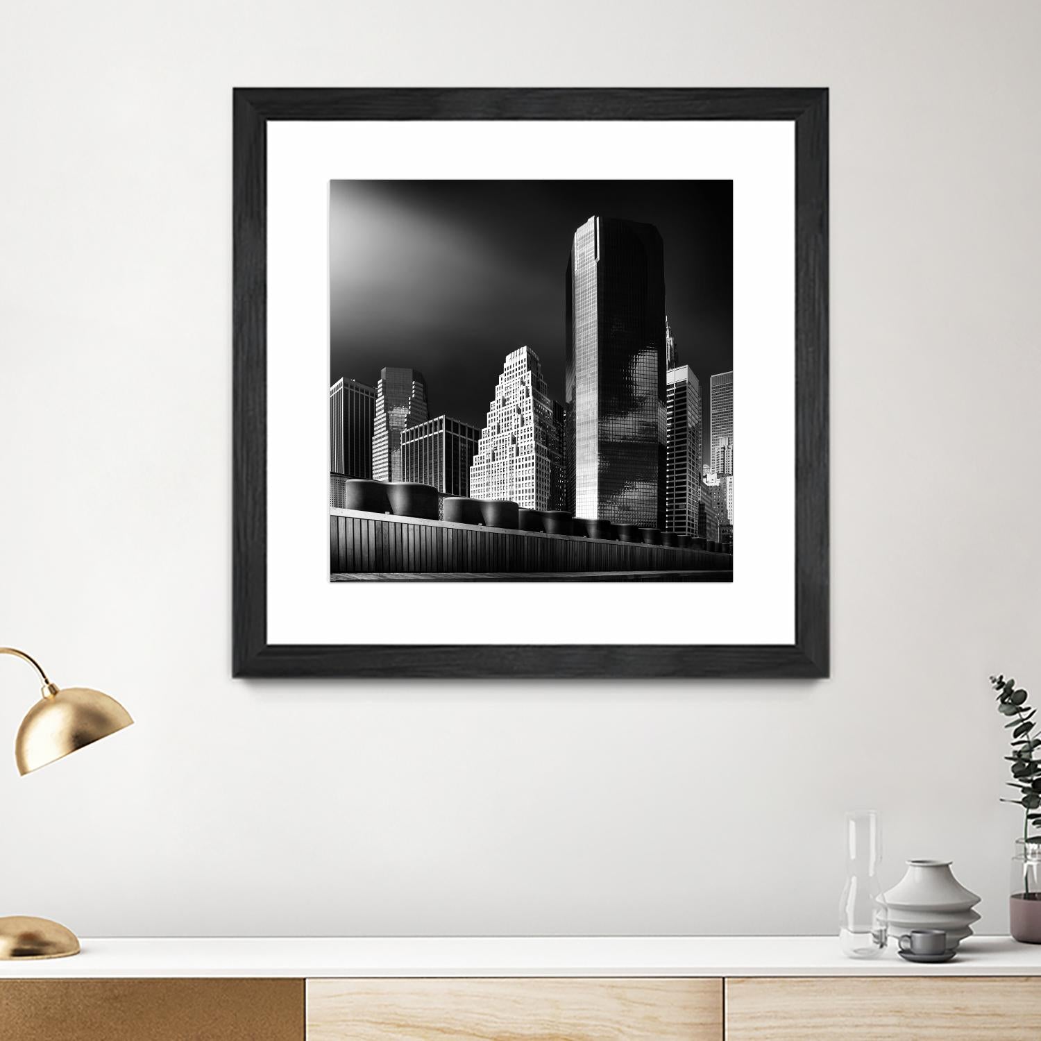 Skyline by Bauer 1X on GIANT ART - black city scene