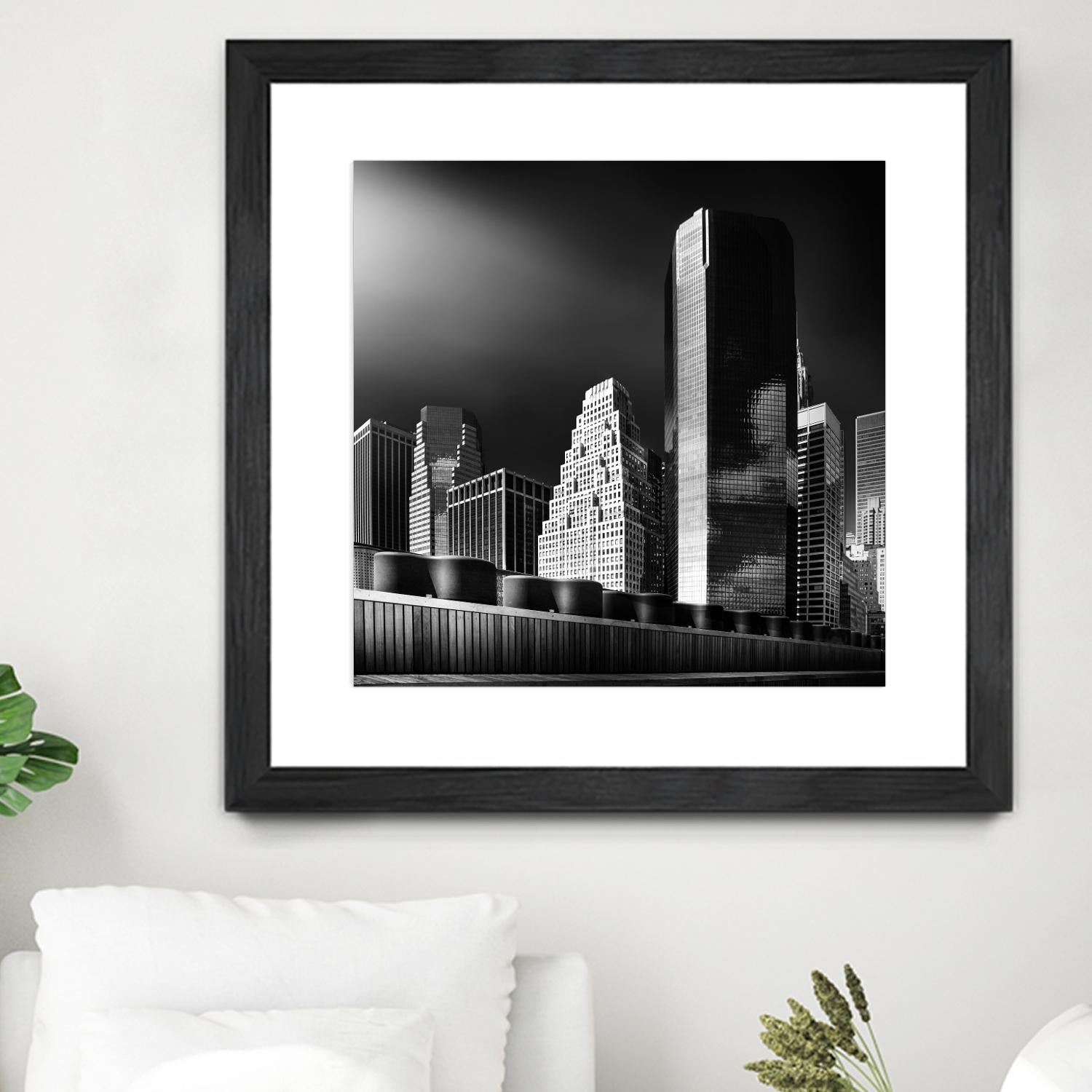 Skyline by Bauer 1X on GIANT ART - black city scene