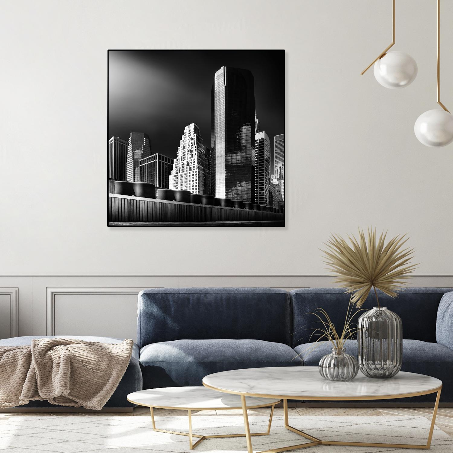 Skyline by Bauer 1X on GIANT ART - black city scene