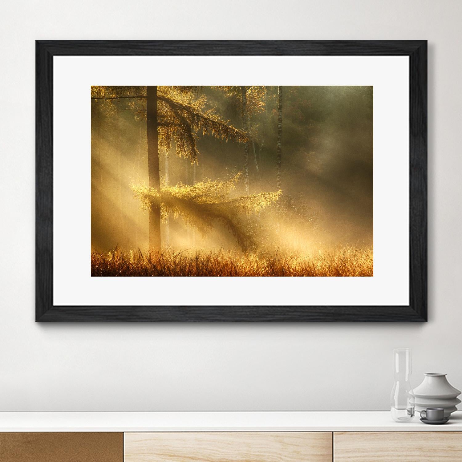 Autumn Light by Mies 1X on GIANT ART - orange trees