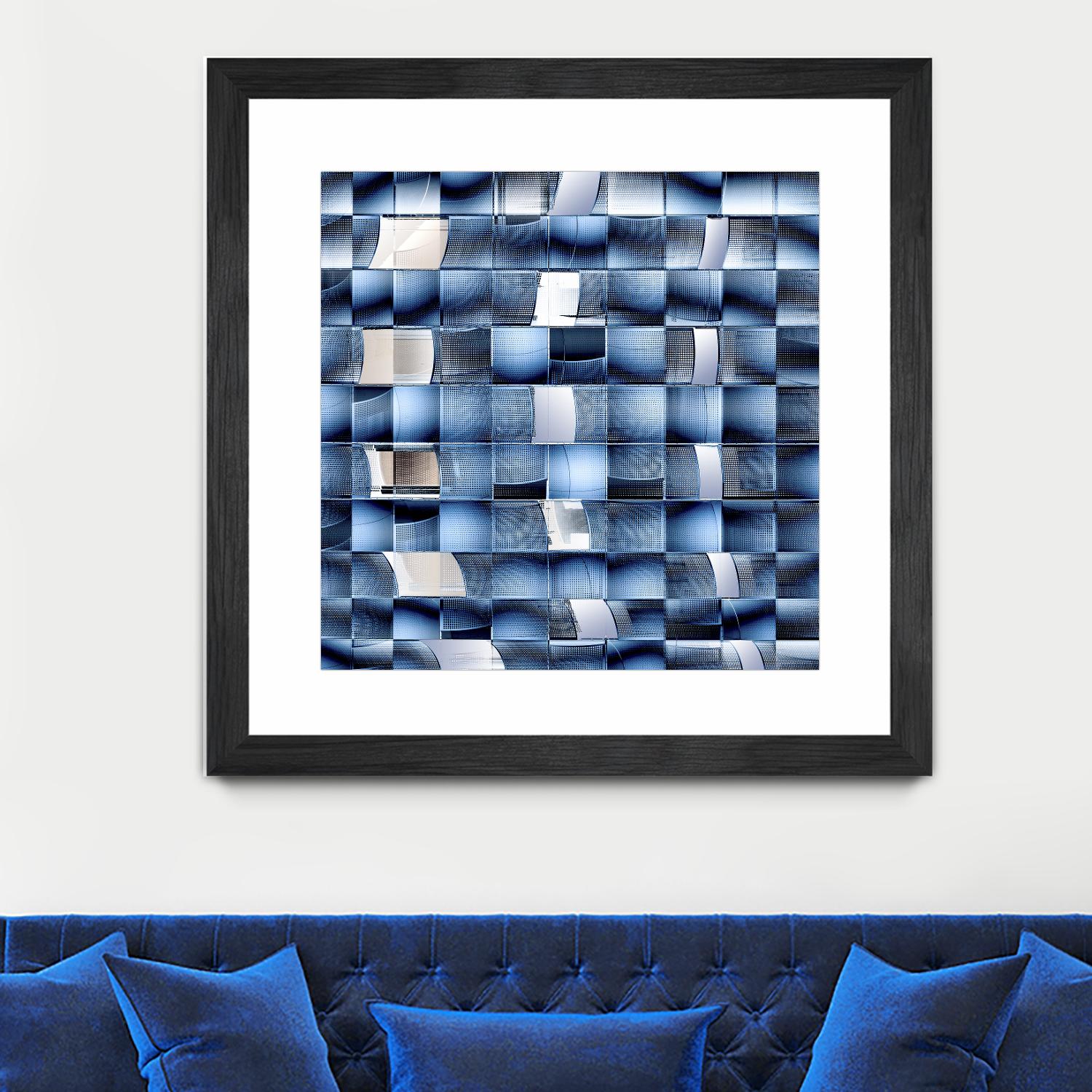 Verschelden - Fractal chaos by 1X on GIANT ART - white photo art