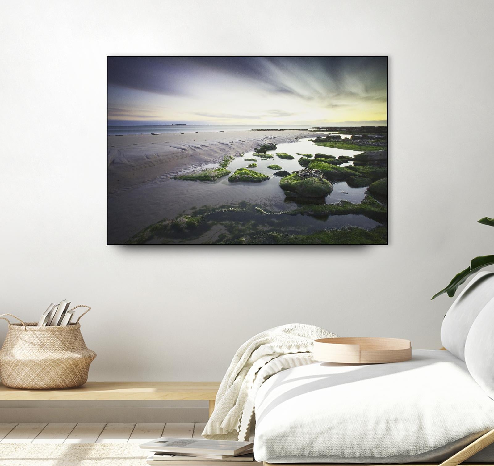 Cooper - Dawn over Seahouses Beach by 1X on GIANT ART - grey photo art