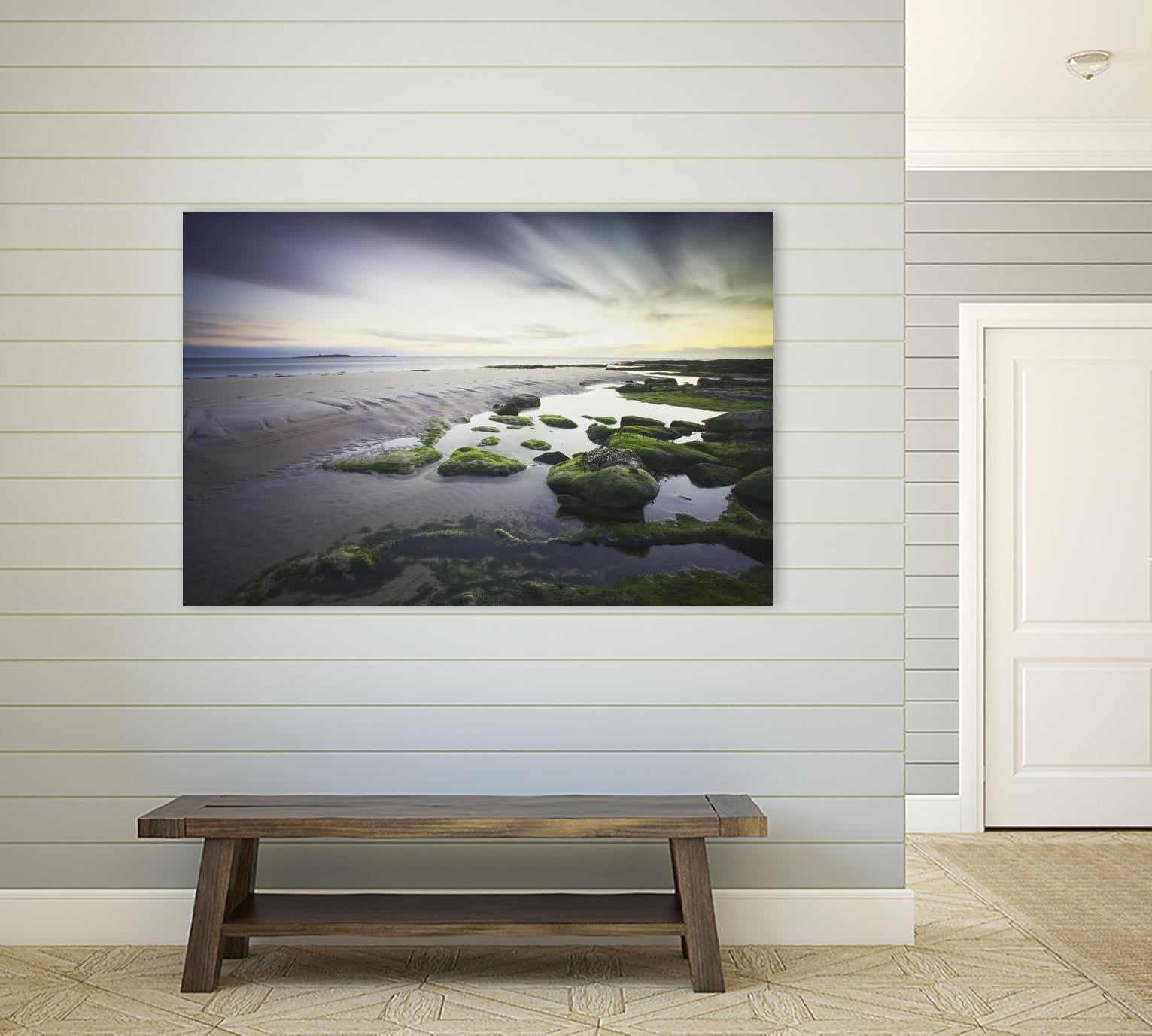 Cooper - Dawn over Seahouses Beach by 1X on GIANT ART - grey photo art