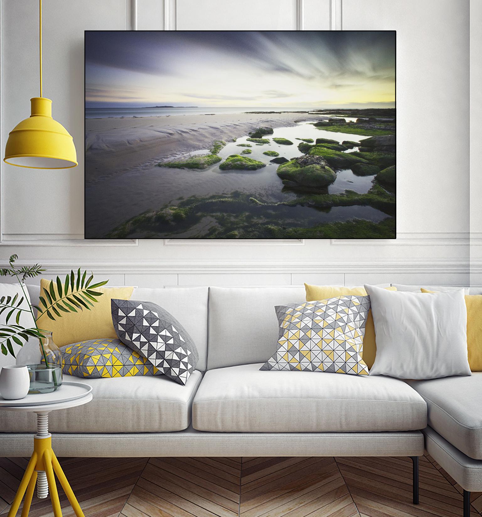 Cooper - Dawn over Seahouses Beach by 1X on GIANT ART - grey photo art
