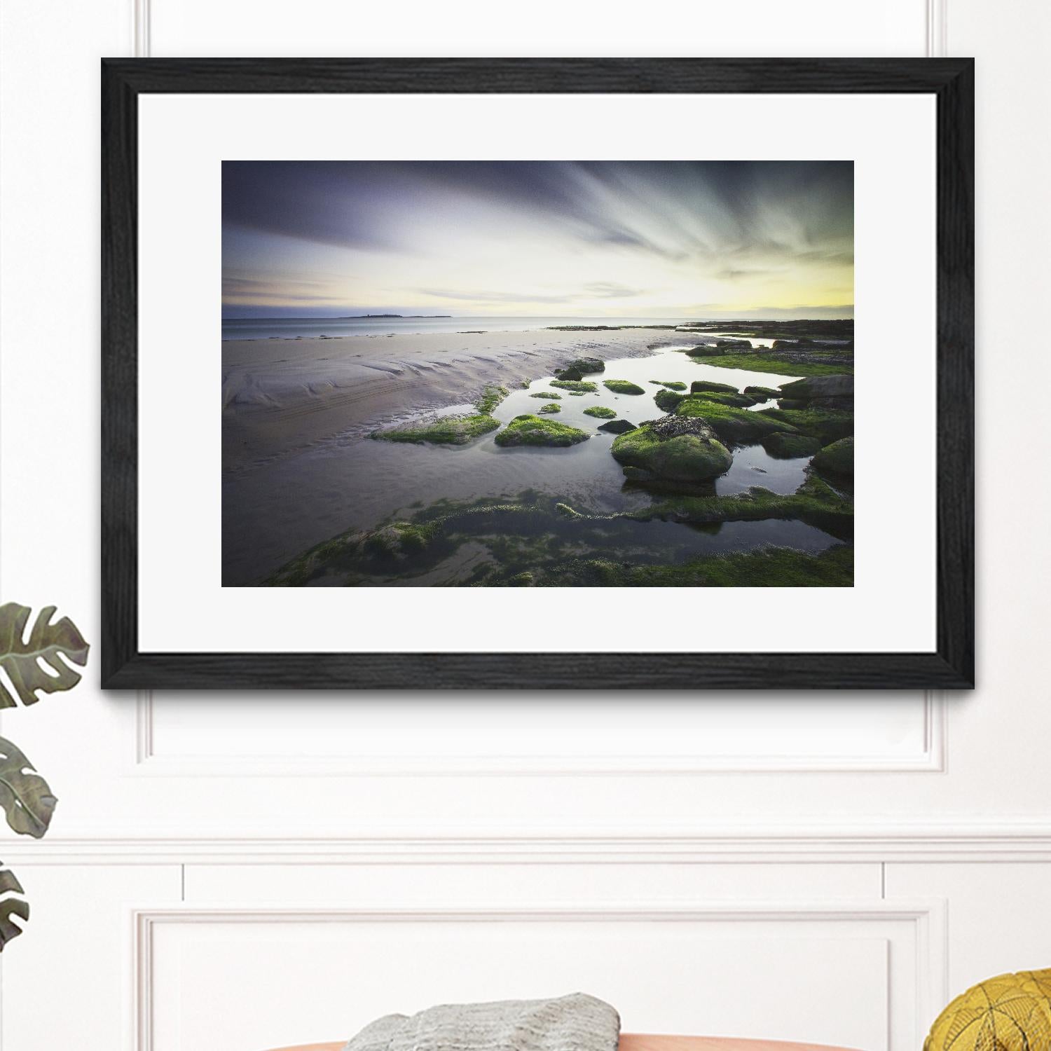 Cooper - Dawn over Seahouses Beach by 1X on GIANT ART - grey photo art