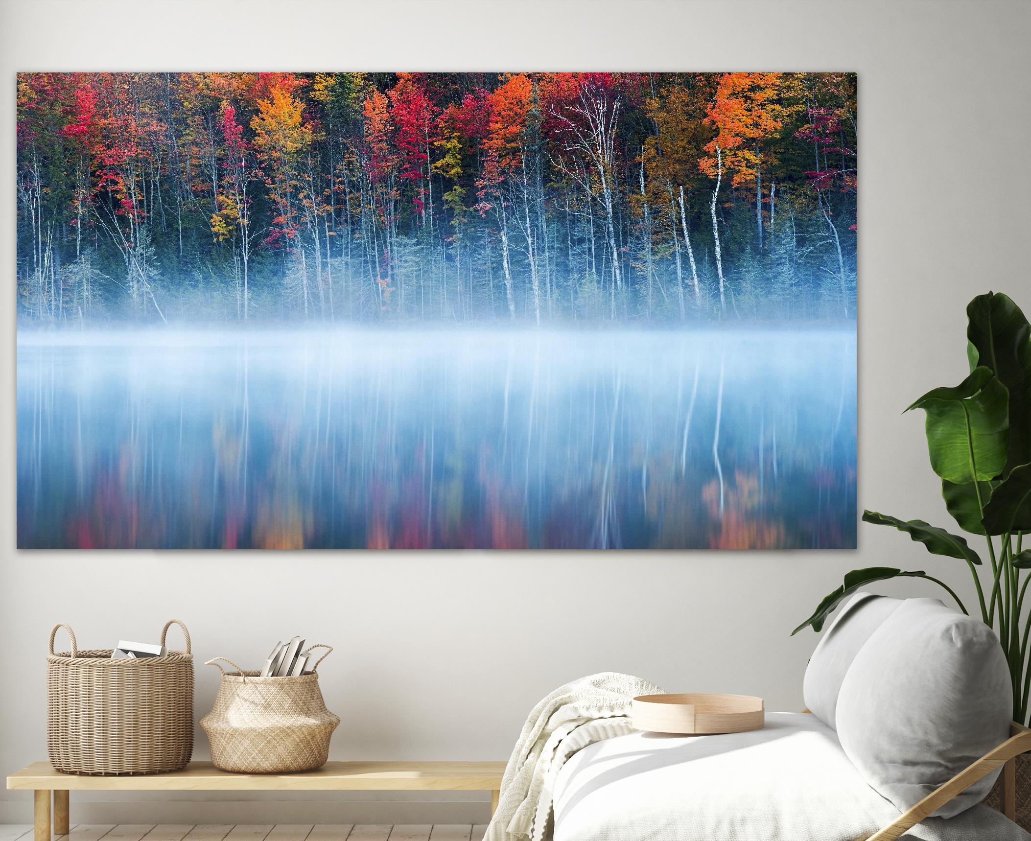Fan - Morning Reflection by 1X on GIANT ART - blue photo art