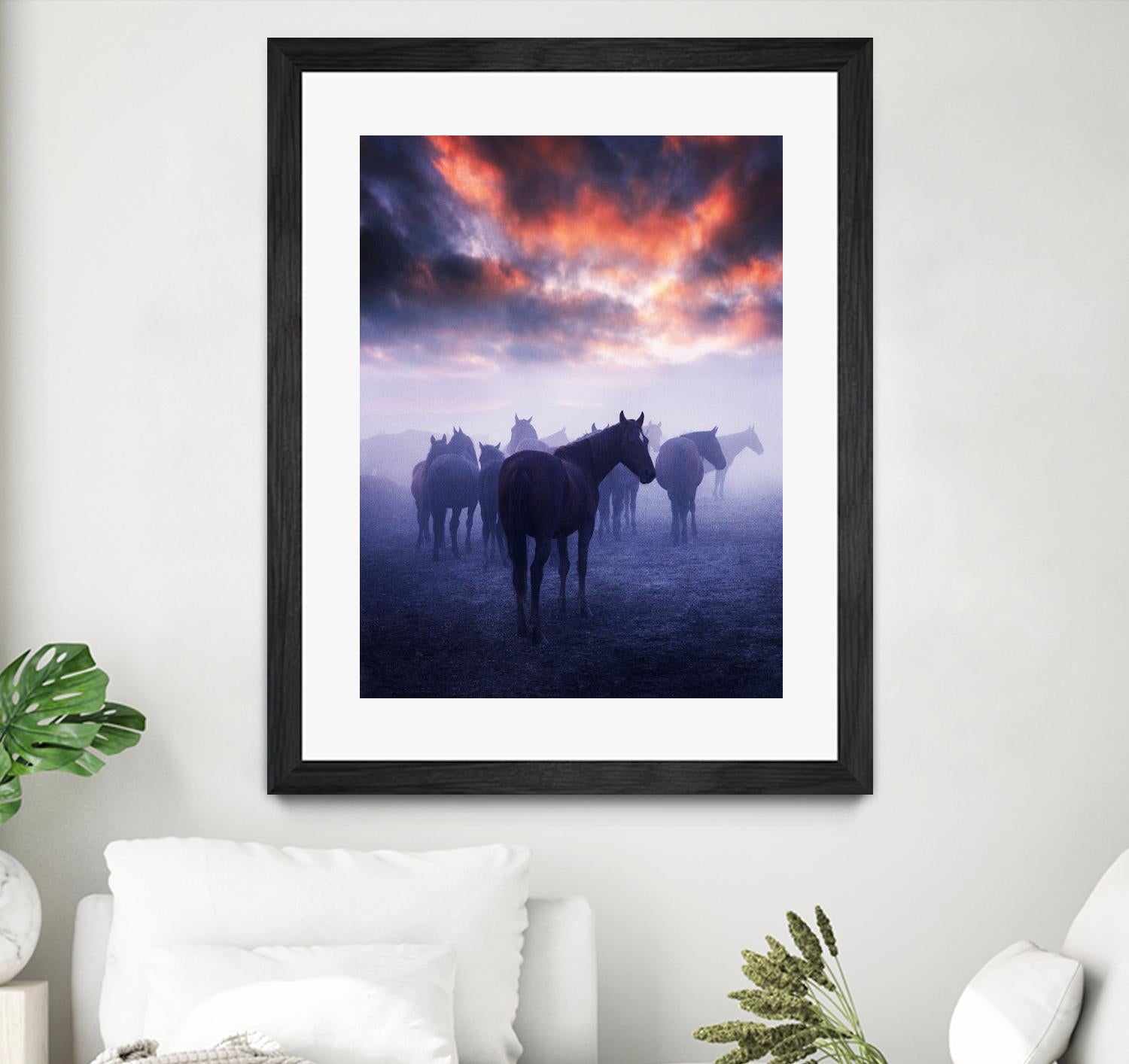 Cevik - Wild Horses by 1X on GIANT ART - pink animals