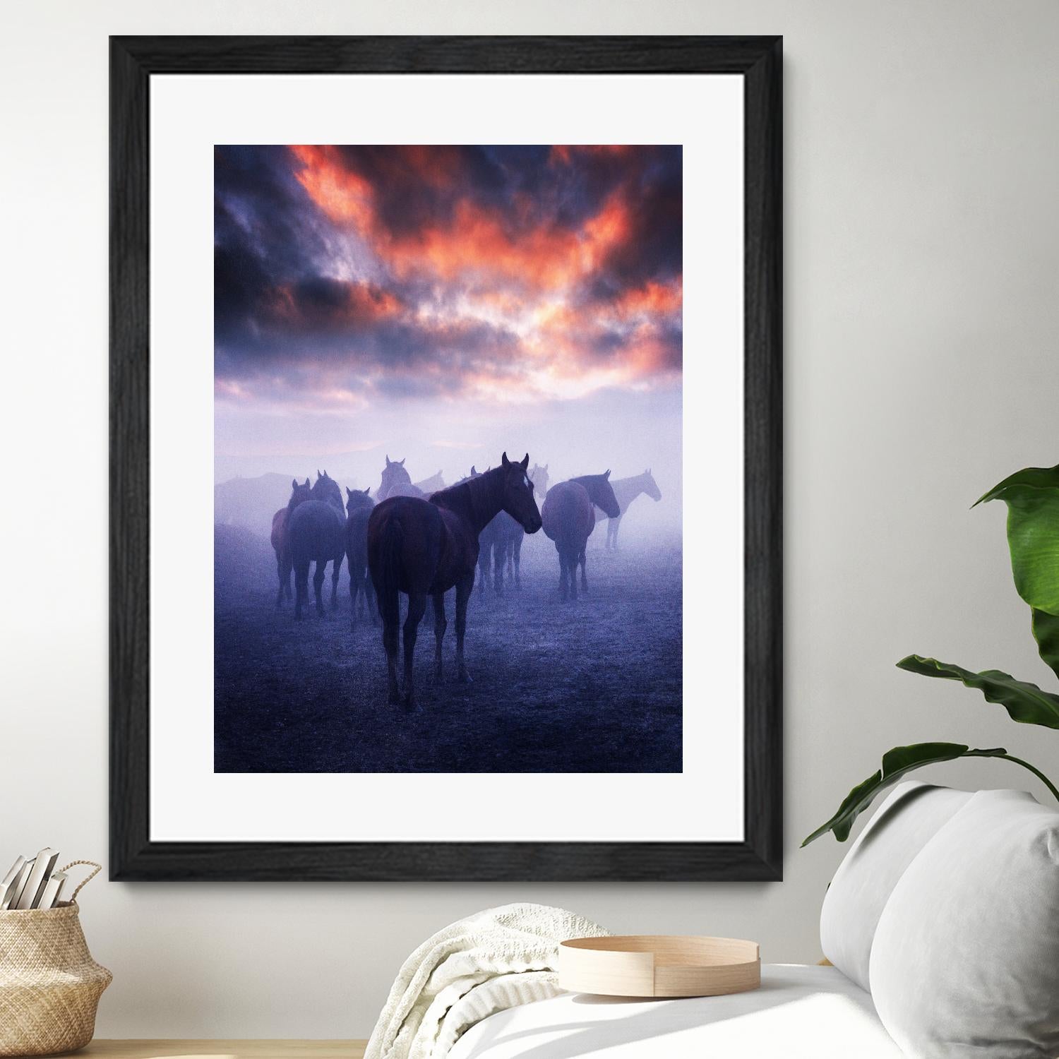 Cevik - Wild Horses by 1X on GIANT ART - pink animals