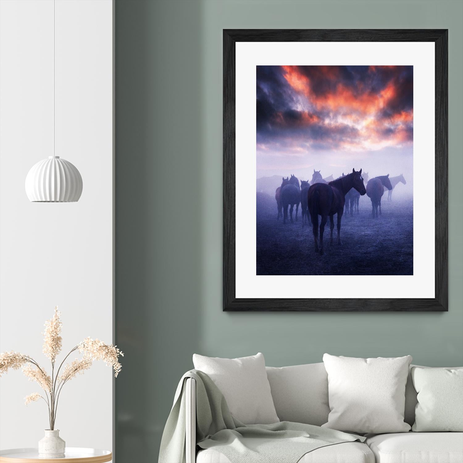 Cevik - Wild Horses by 1X on GIANT ART - pink animals
