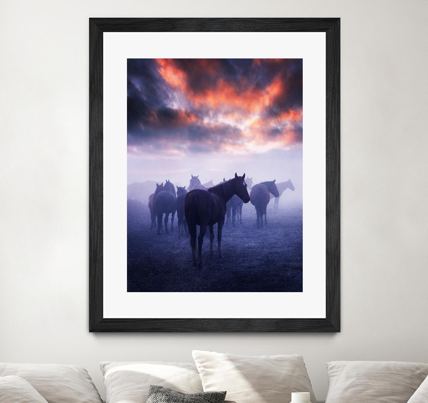 Cevik - Wild Horses by 1X on GIANT ART - pink animals