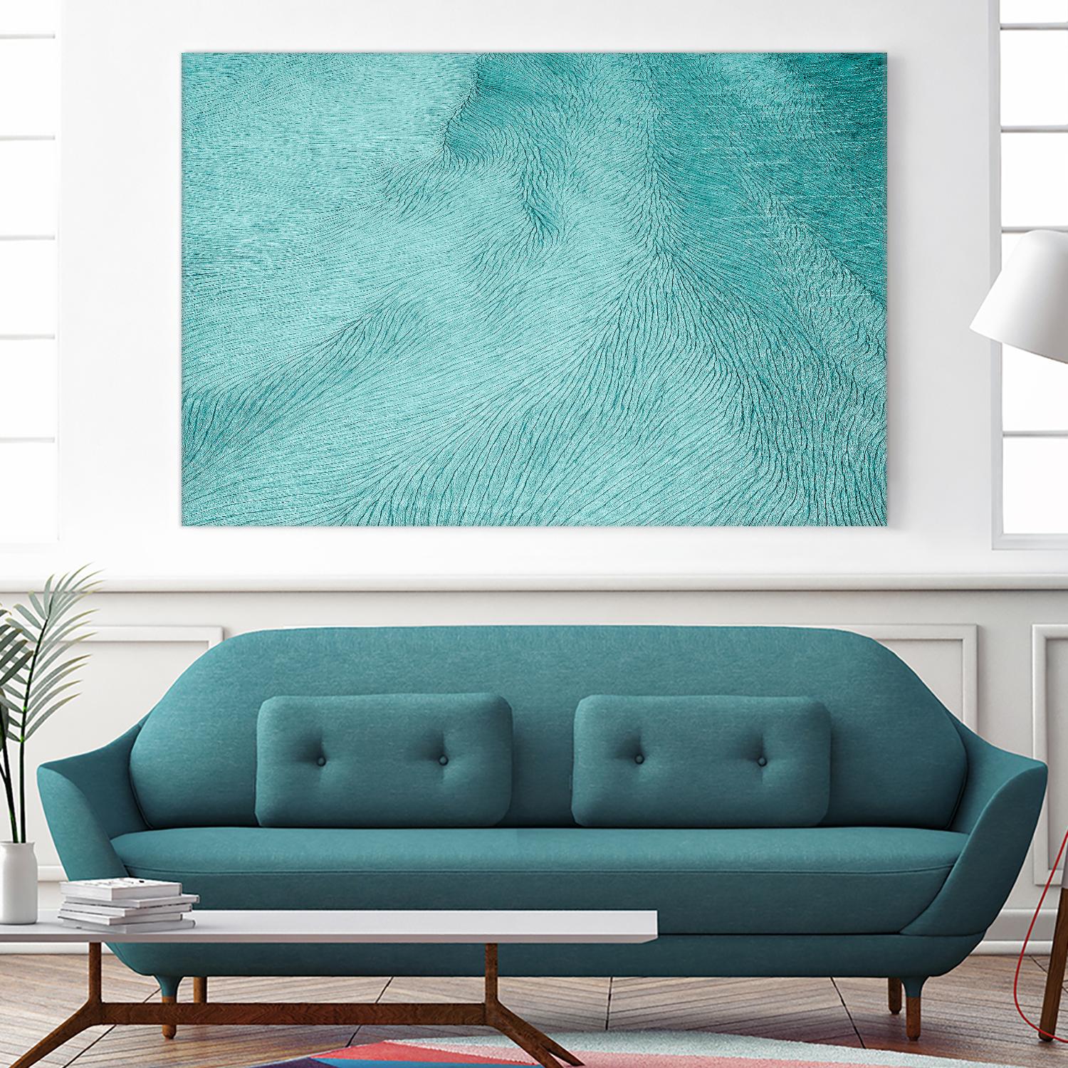 Cracks by Elena 1X on GIANT ART - blue landscape