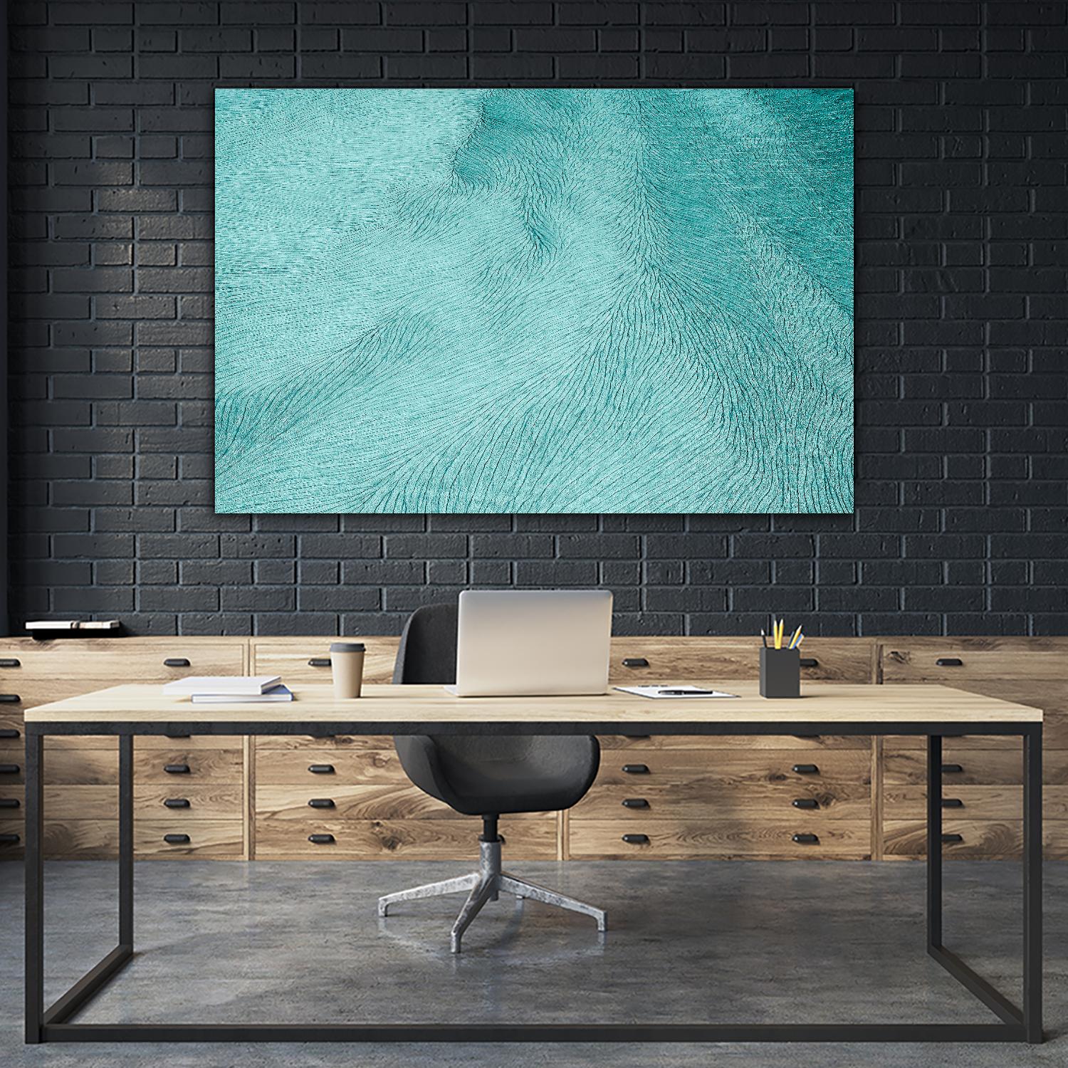 Cracks by Elena 1X on GIANT ART - blue landscape