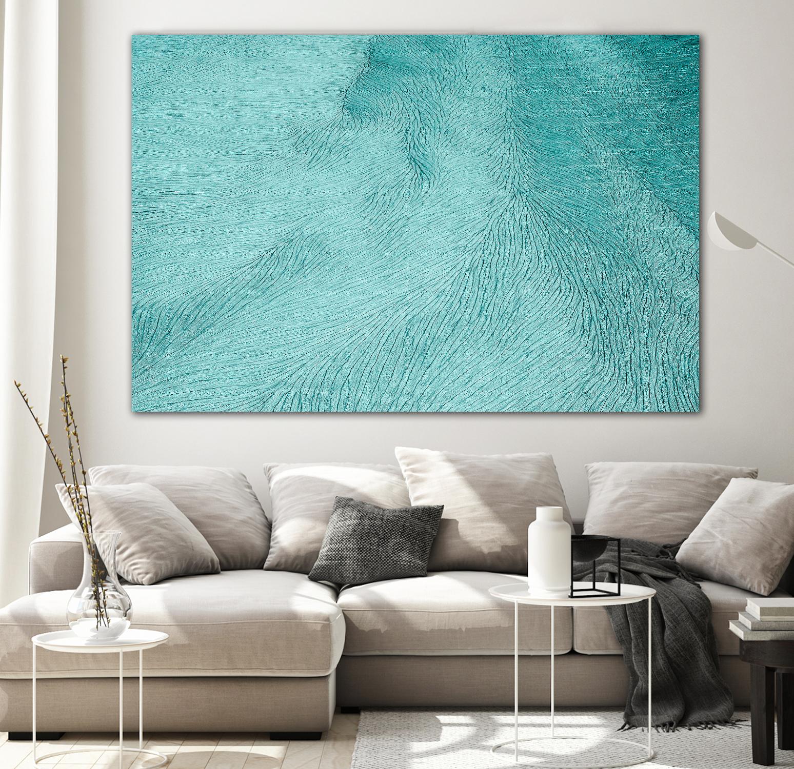 Cracks by Elena 1X on GIANT ART - blue landscape