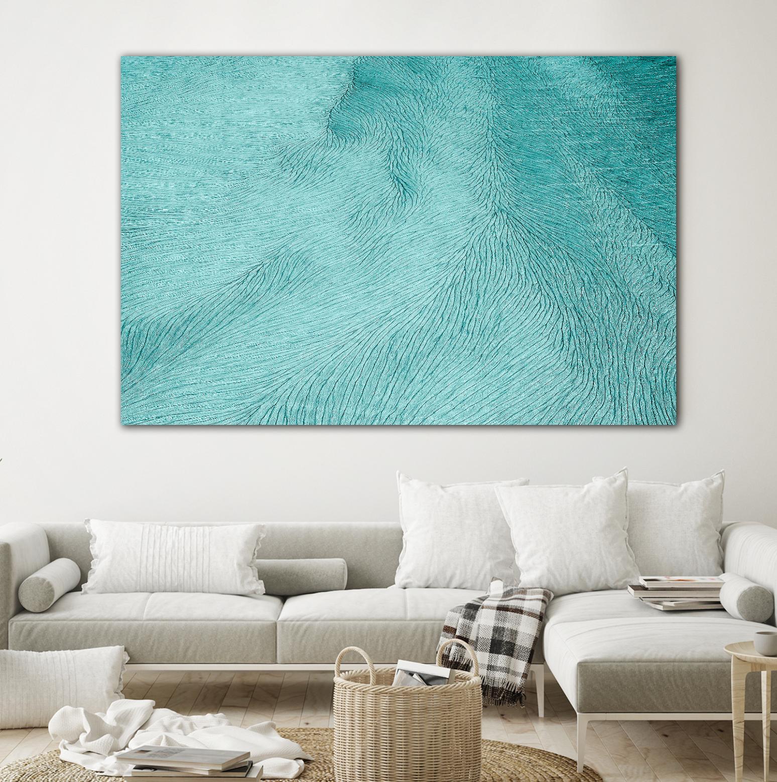 Cracks by Elena 1X on GIANT ART - blue landscape