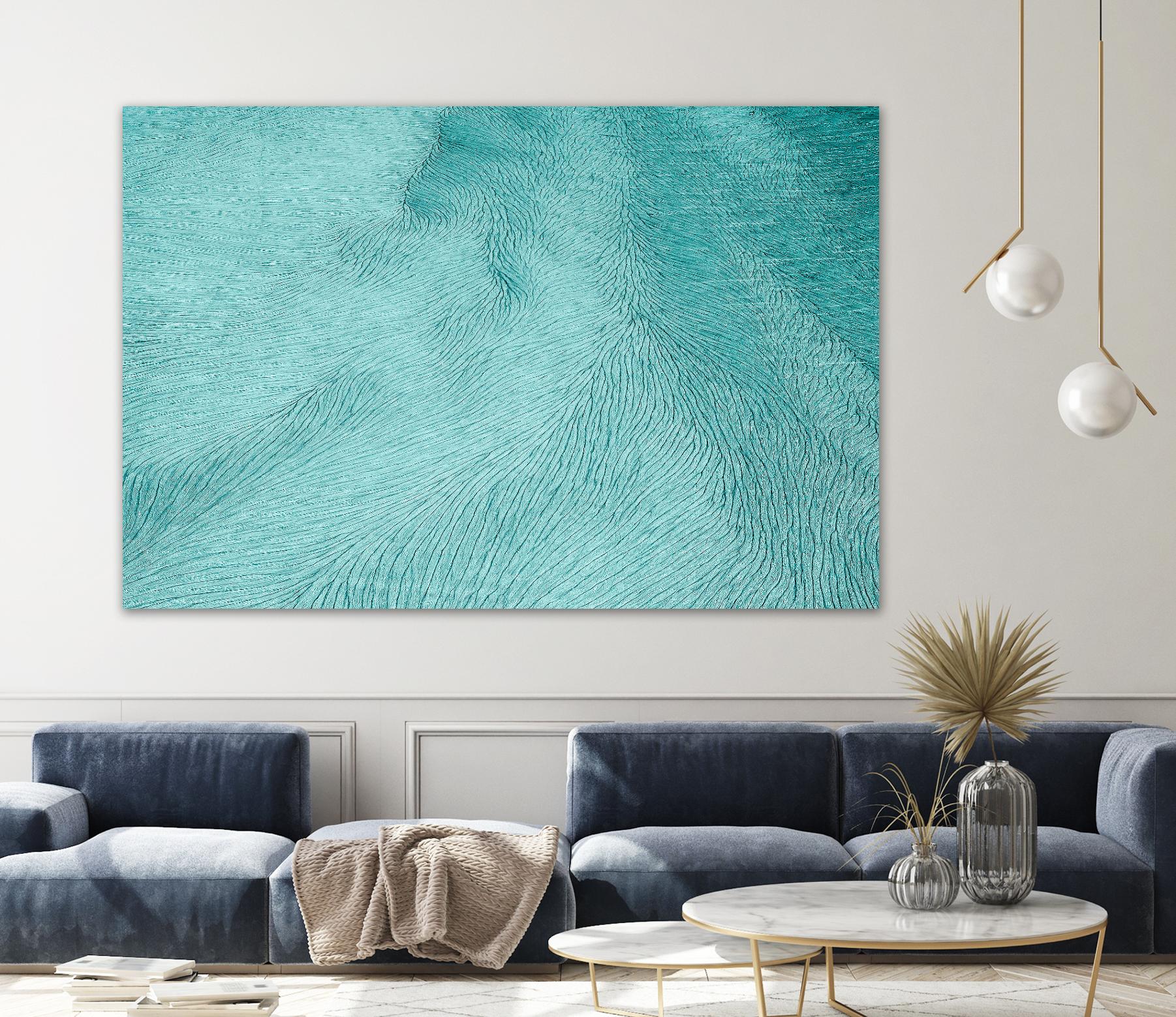 Cracks by Elena 1X on GIANT ART - blue landscape