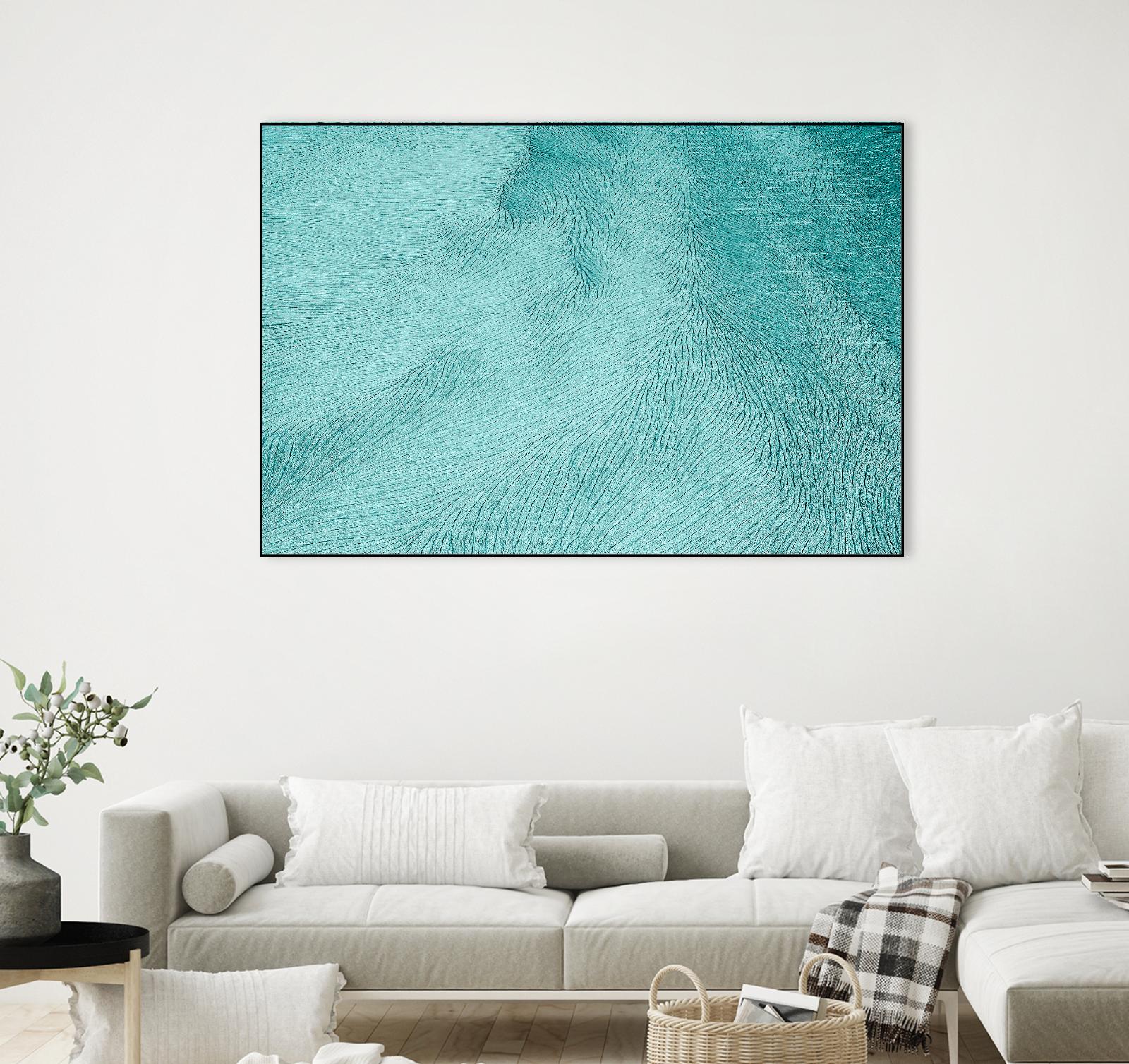 Cracks by Elena 1X on GIANT ART - blue landscape