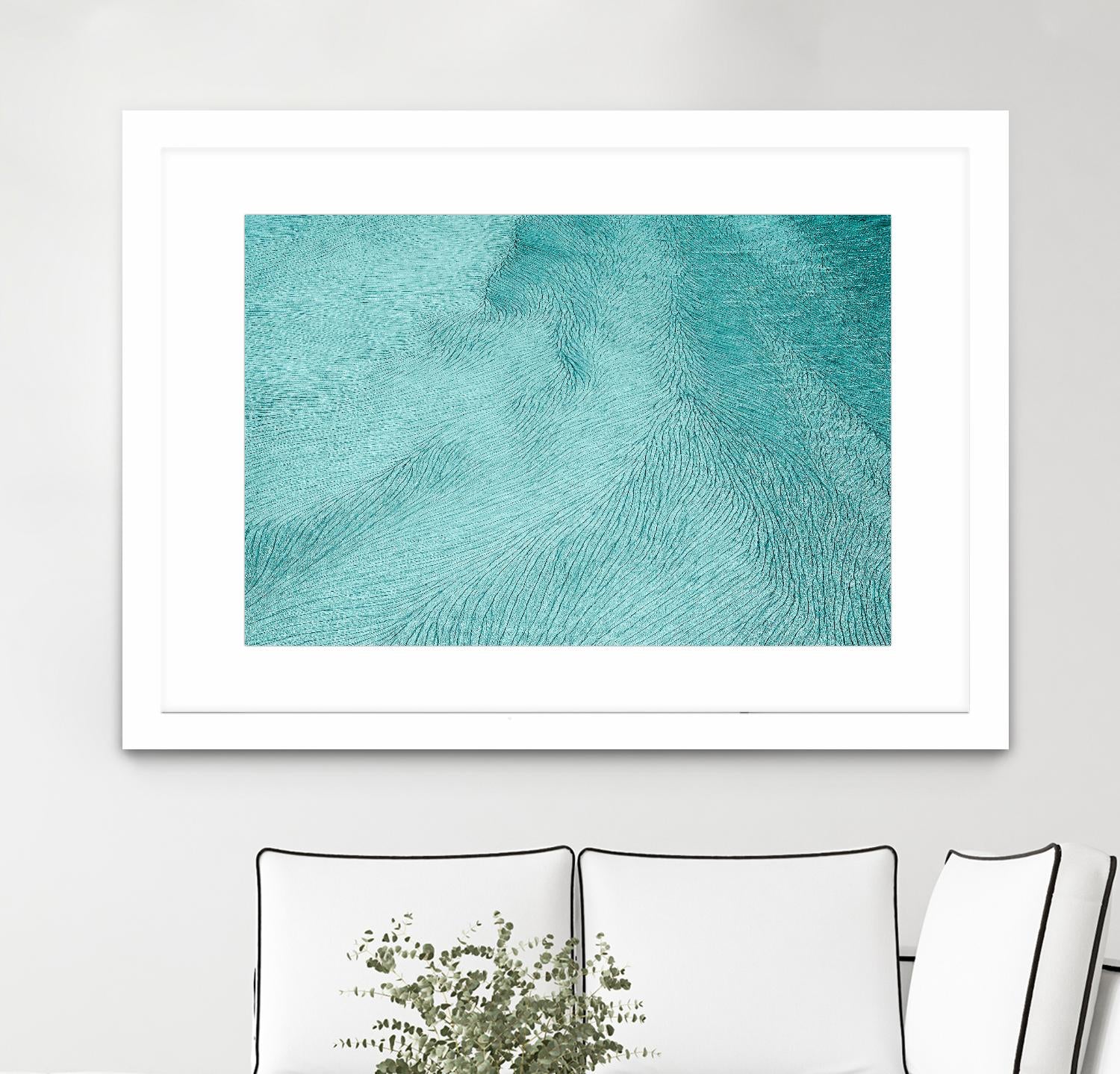 Cracks by Elena 1X on GIANT ART - blue landscape