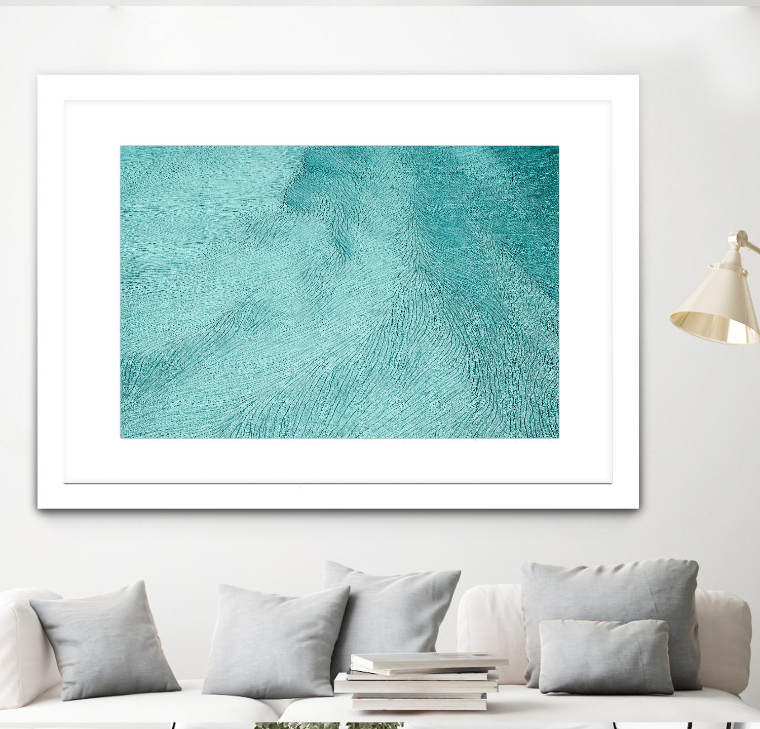 Cracks by Elena 1X on GIANT ART - blue landscape