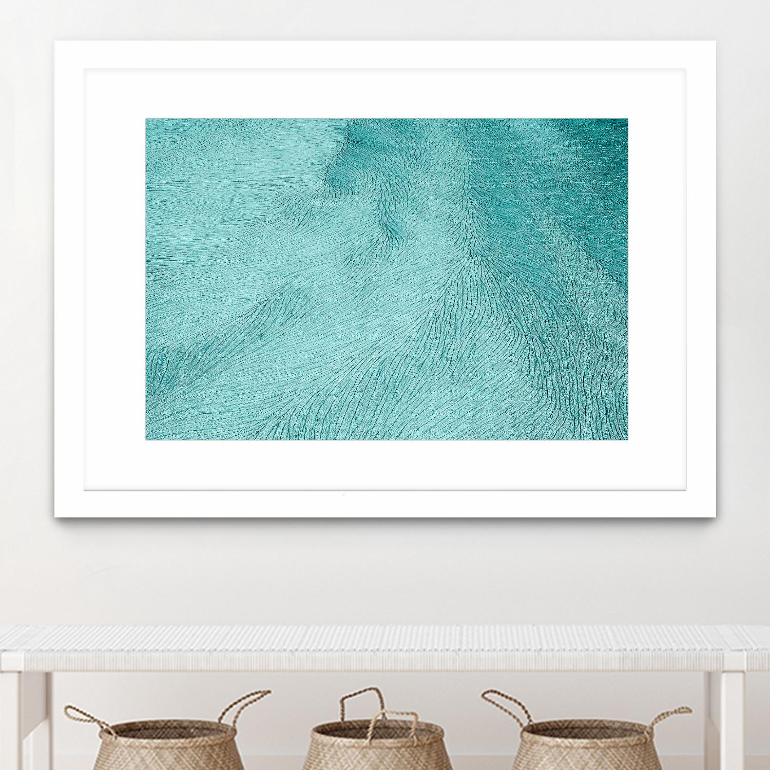 Cracks by Elena 1X on GIANT ART - blue landscape