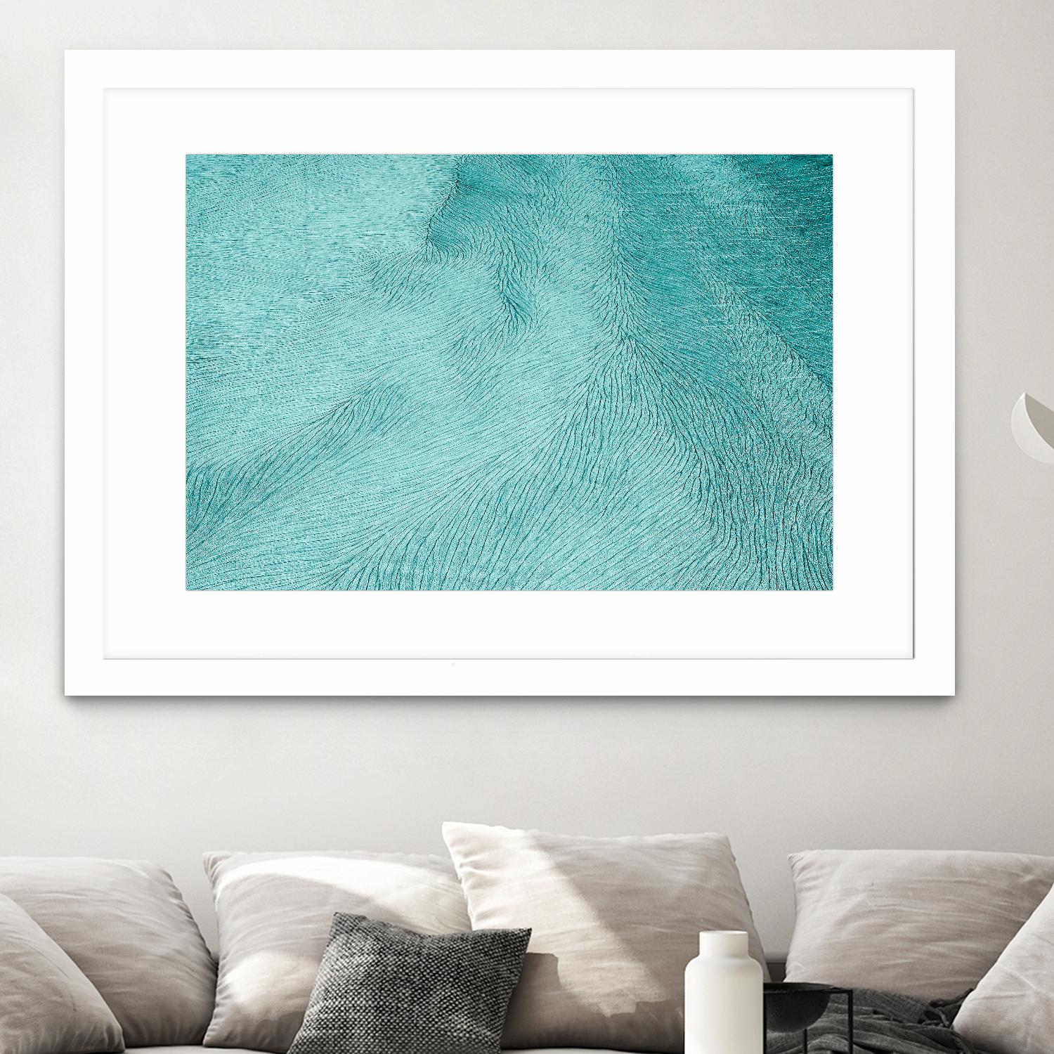 Cracks by Elena 1X on GIANT ART - blue landscape