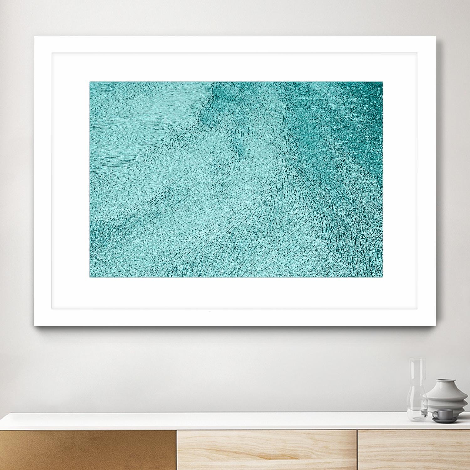 Cracks by Elena 1X on GIANT ART - blue landscape