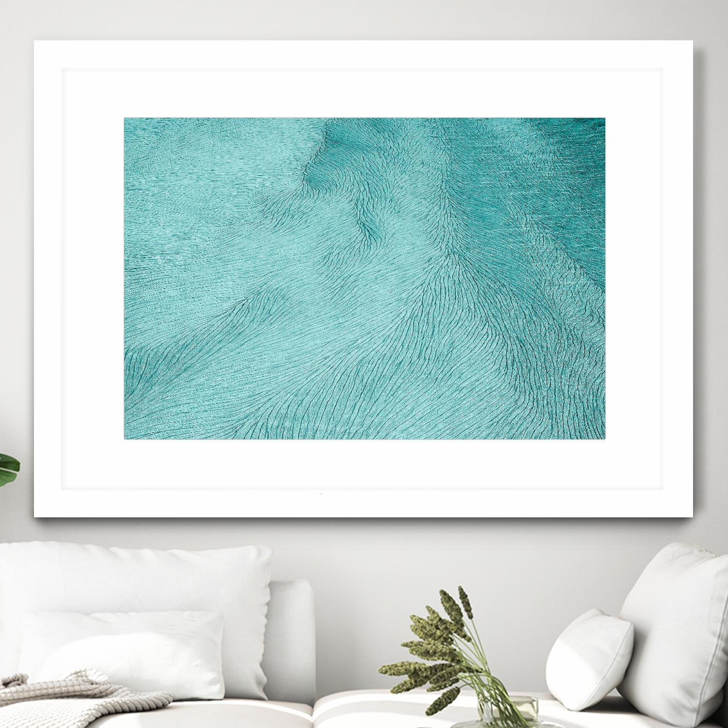 Cracks by Elena 1X on GIANT ART - blue landscape