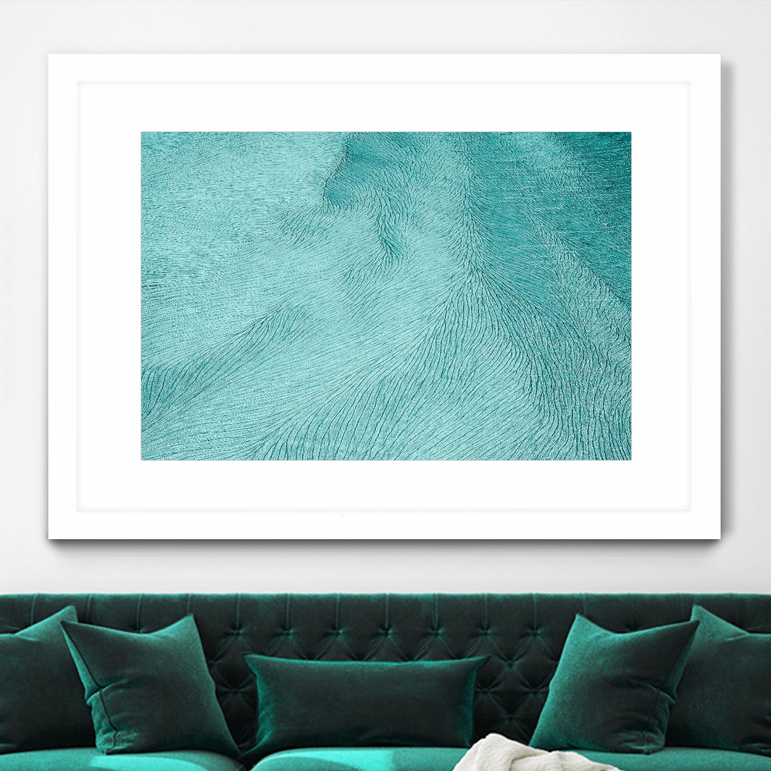 Cracks by Elena 1X on GIANT ART - blue landscape