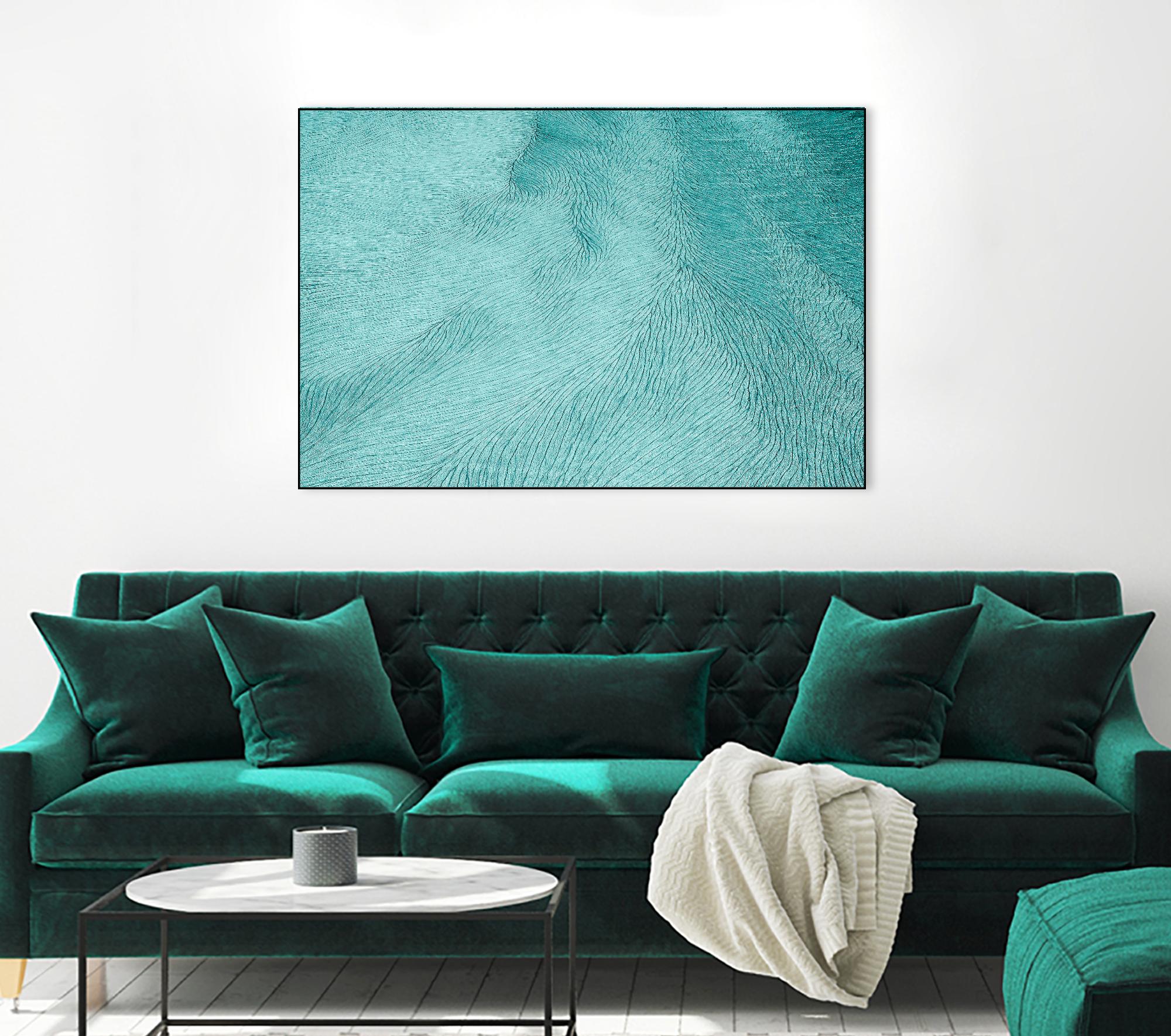 Cracks by Elena 1X on GIANT ART - blue landscape