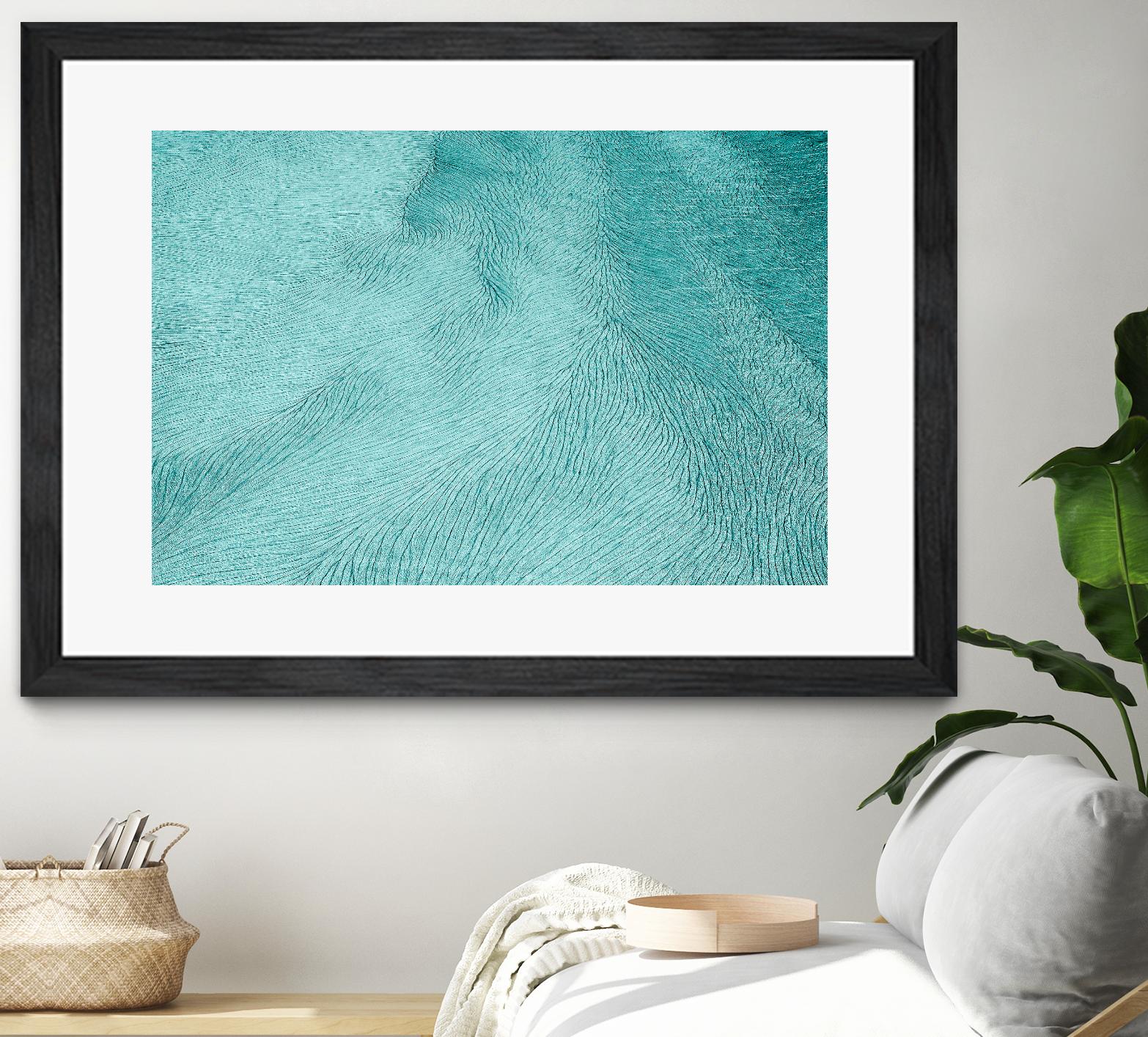 Cracks by Elena 1X on GIANT ART - blue landscape