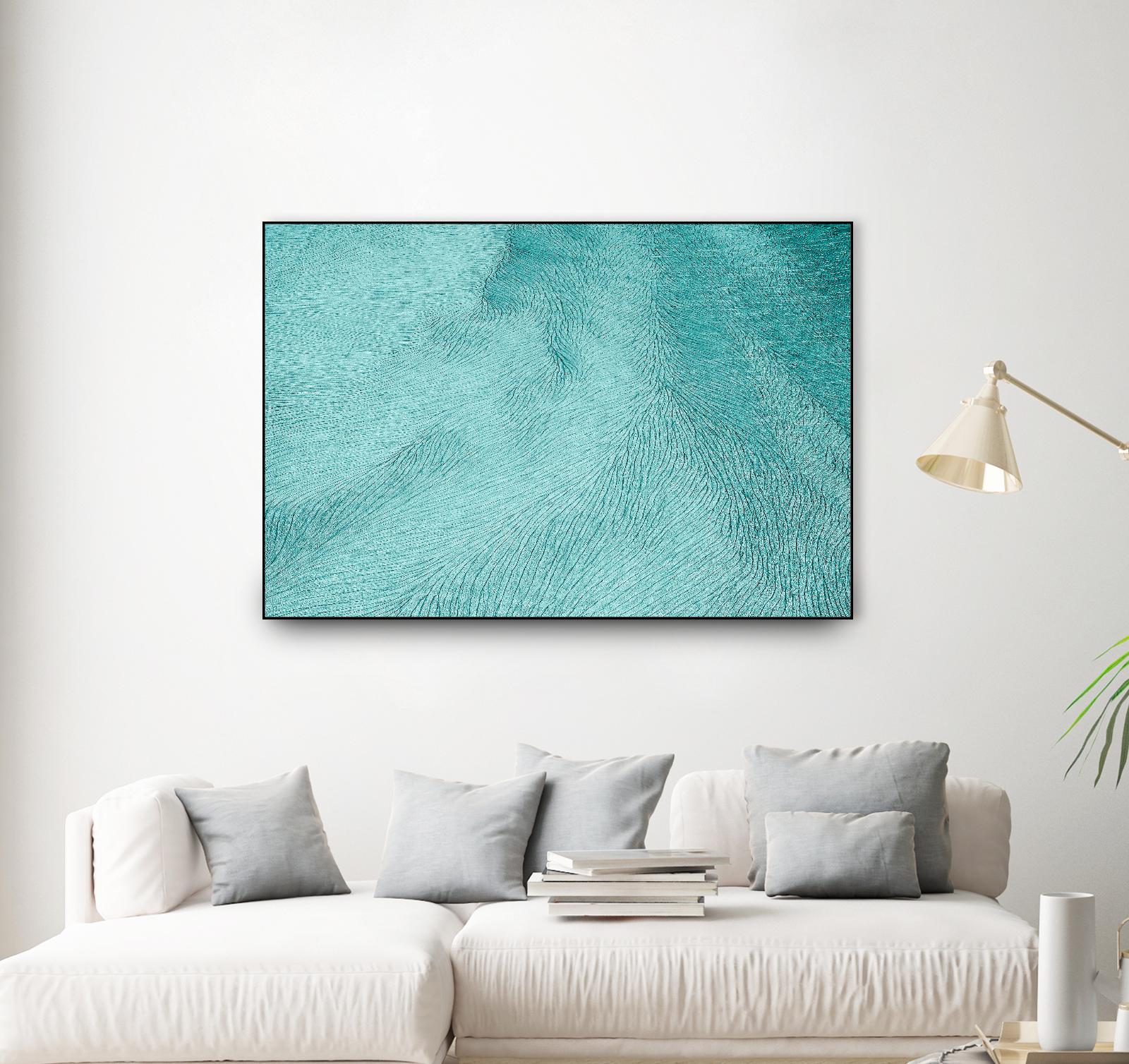 Cracks by Elena 1X on GIANT ART - blue landscape