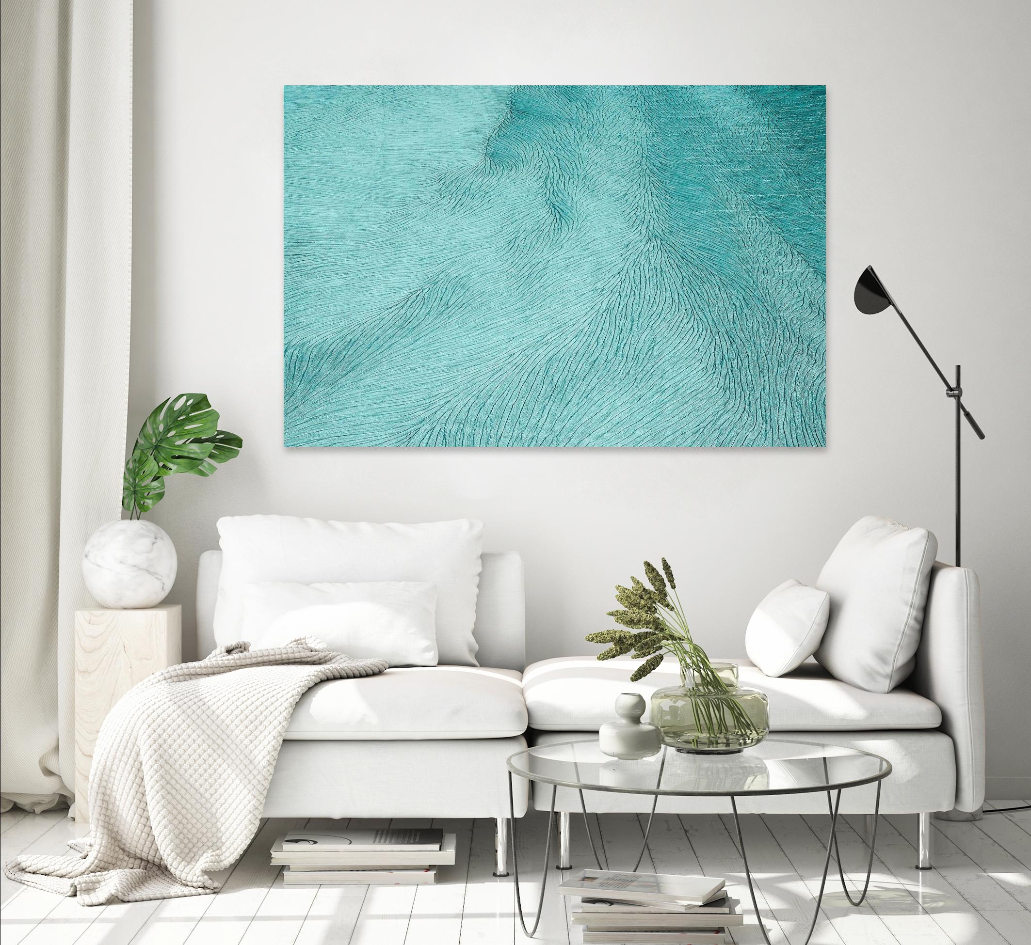 Cracks by Elena 1X on GIANT ART - blue landscape