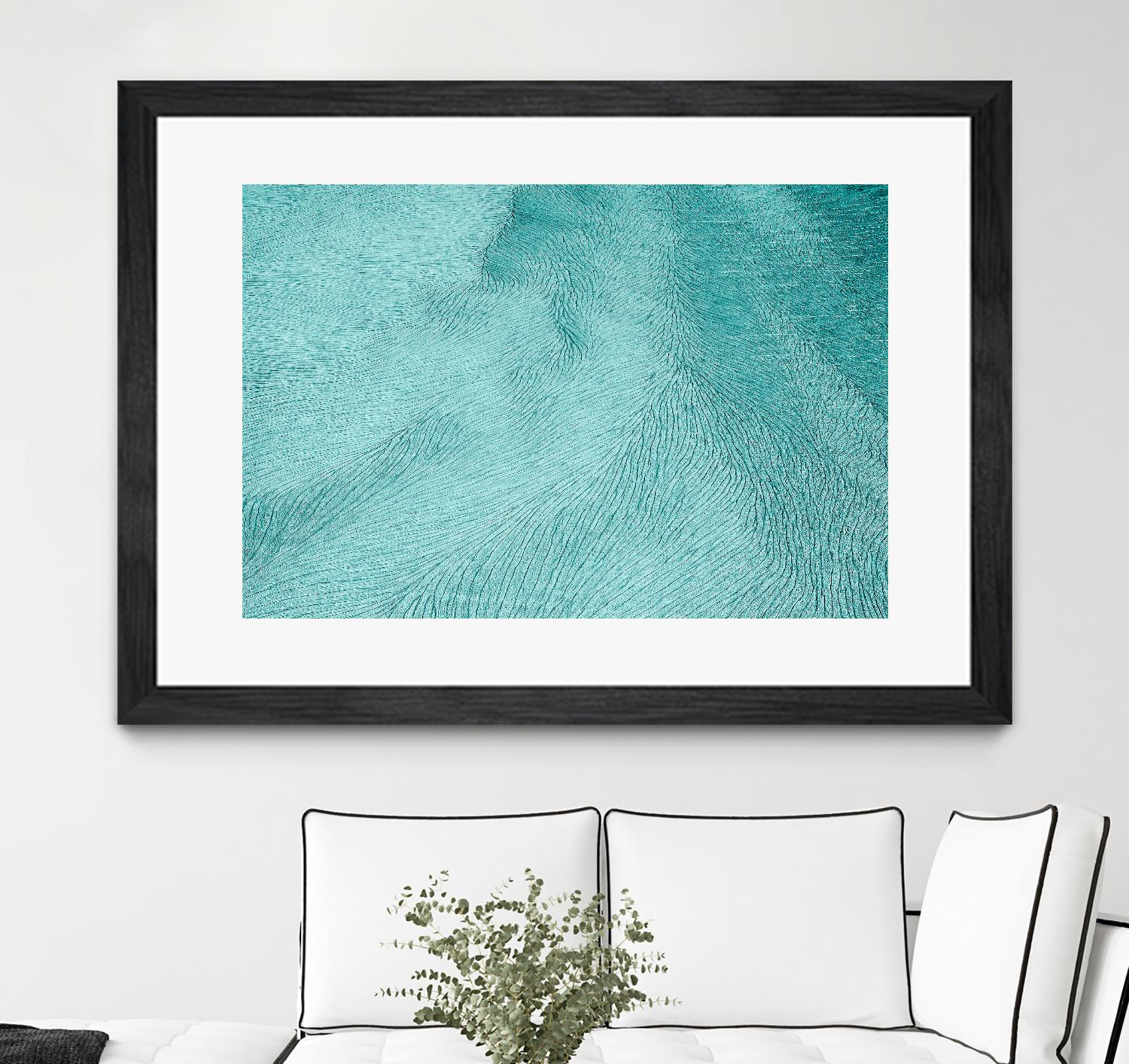 Cracks by Elena 1X on GIANT ART - blue landscape