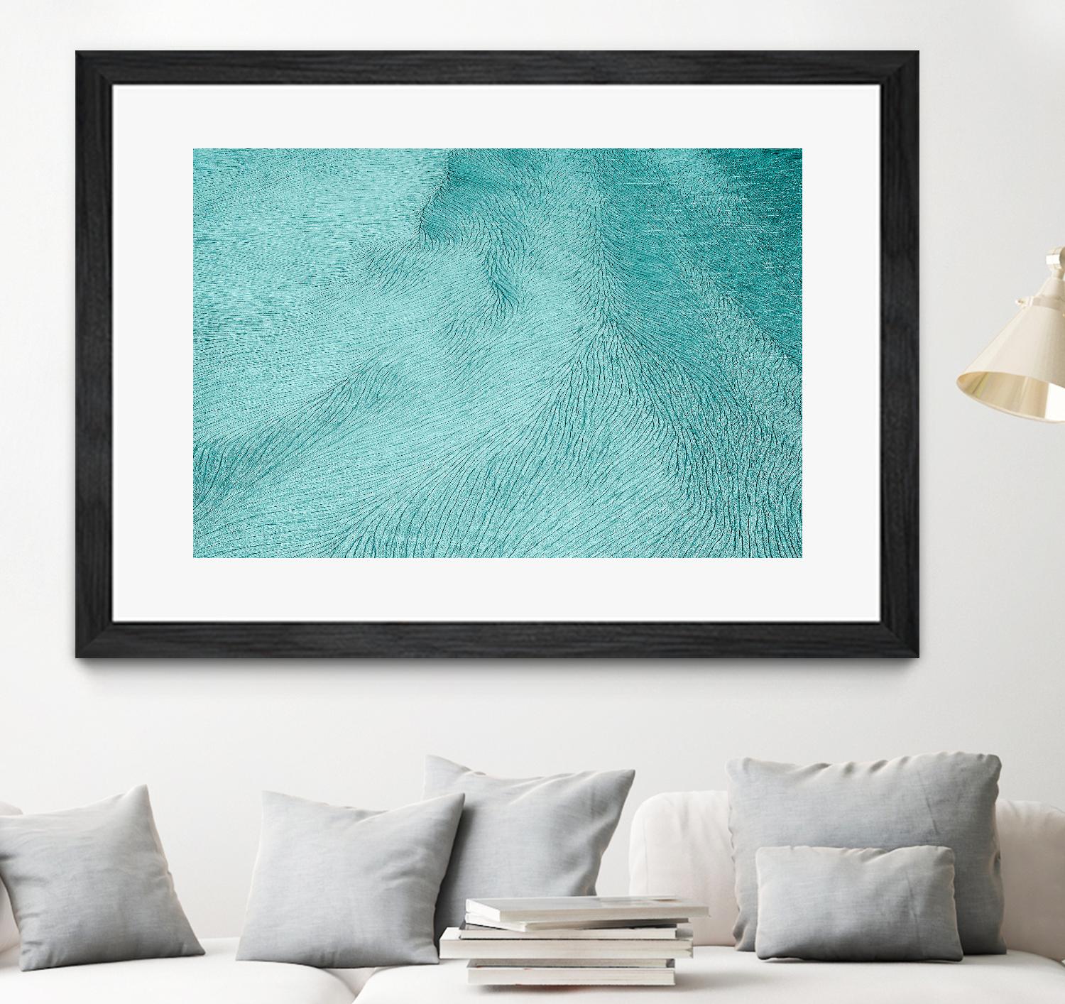 Cracks by Elena 1X on GIANT ART - blue landscape