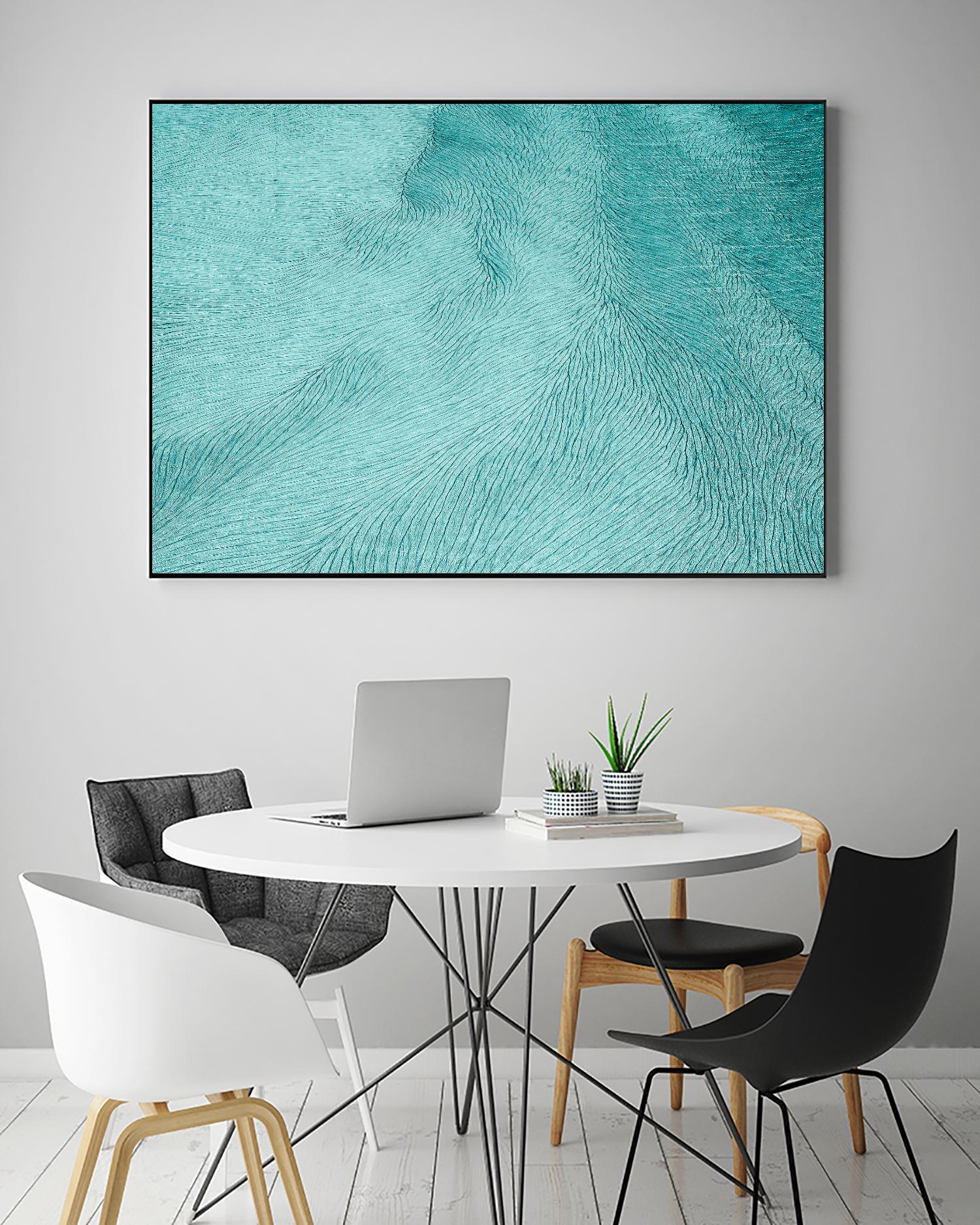 Cracks by Elena 1X on GIANT ART - blue landscape