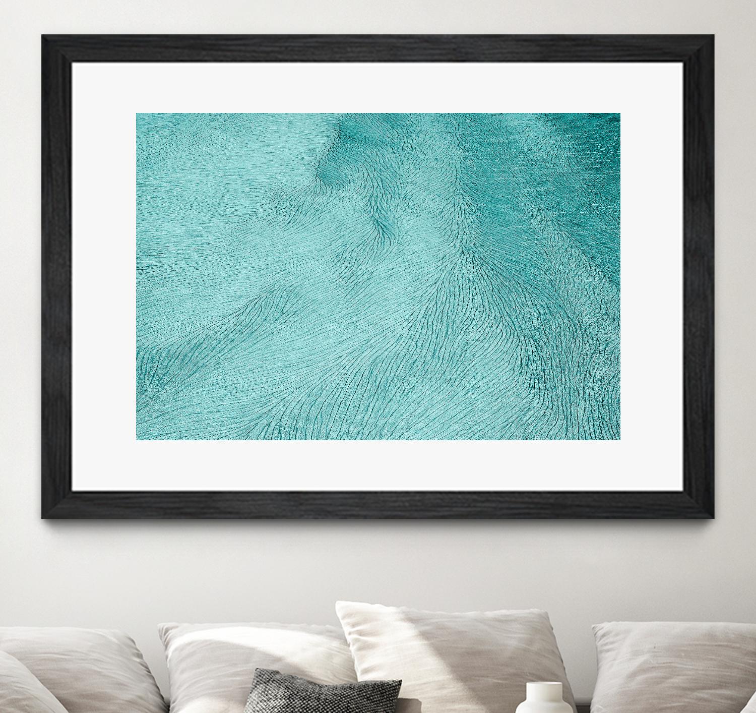 Cracks by Elena 1X on GIANT ART - blue landscape