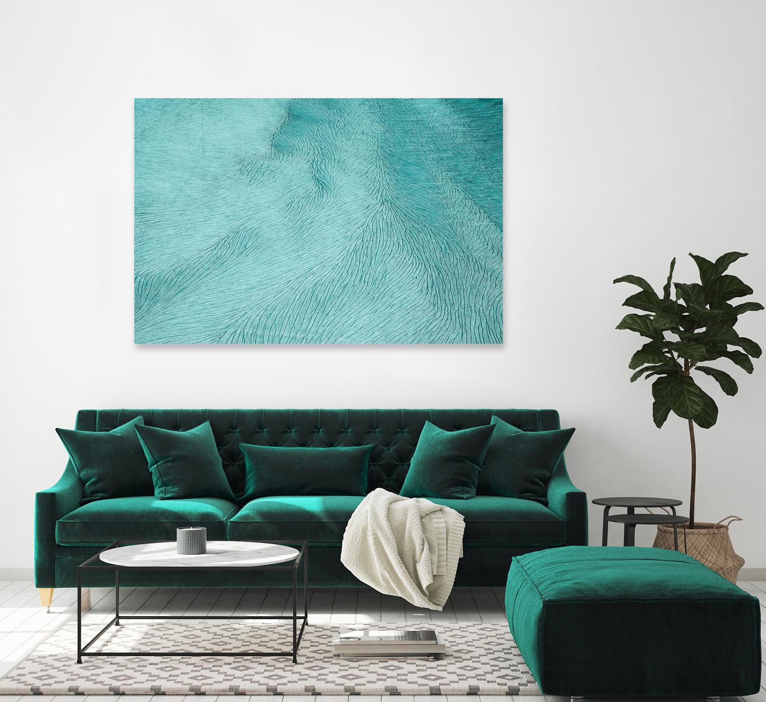 Cracks by Elena 1X on GIANT ART - blue landscape