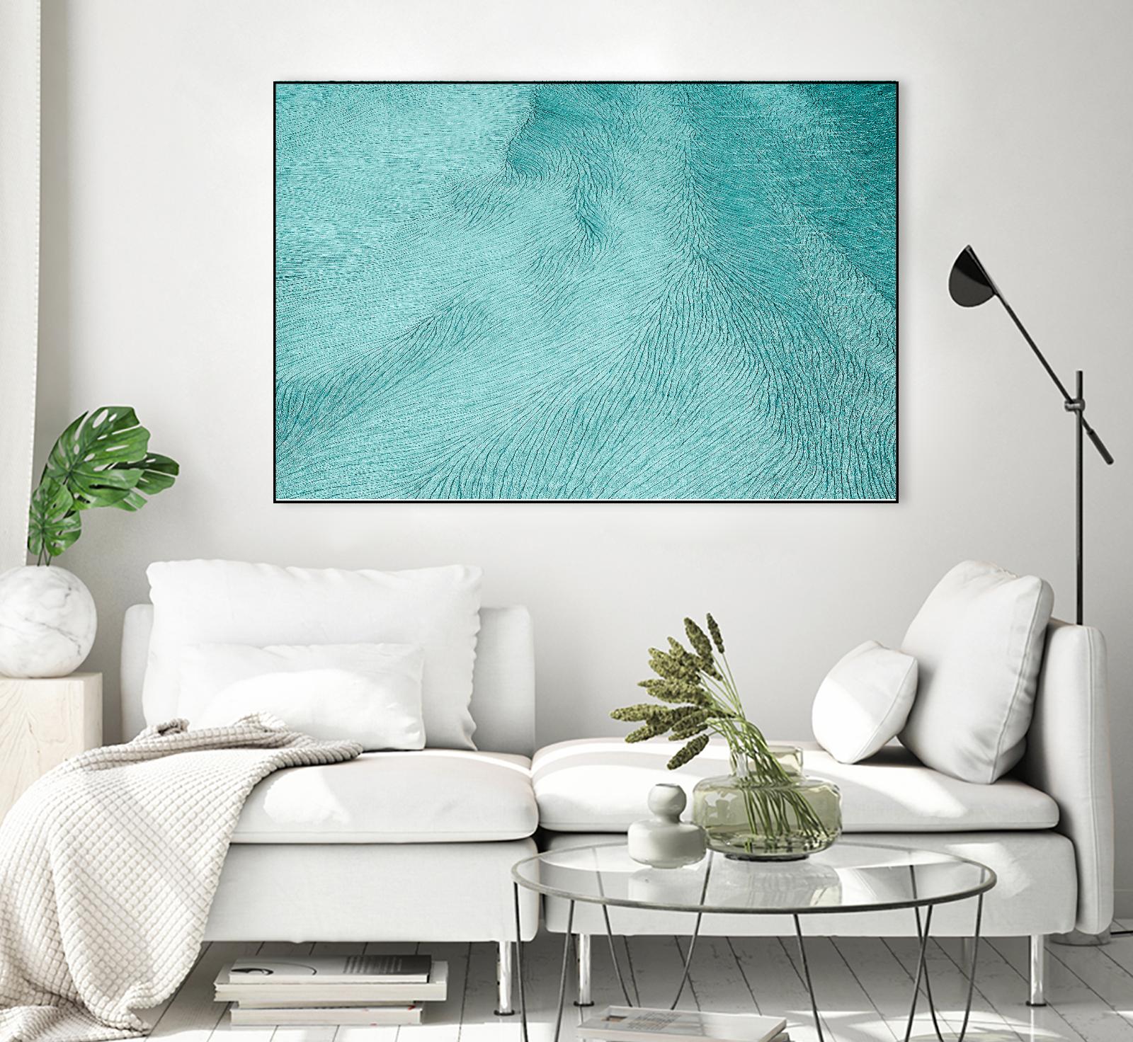 Cracks by Elena 1X on GIANT ART - blue landscape