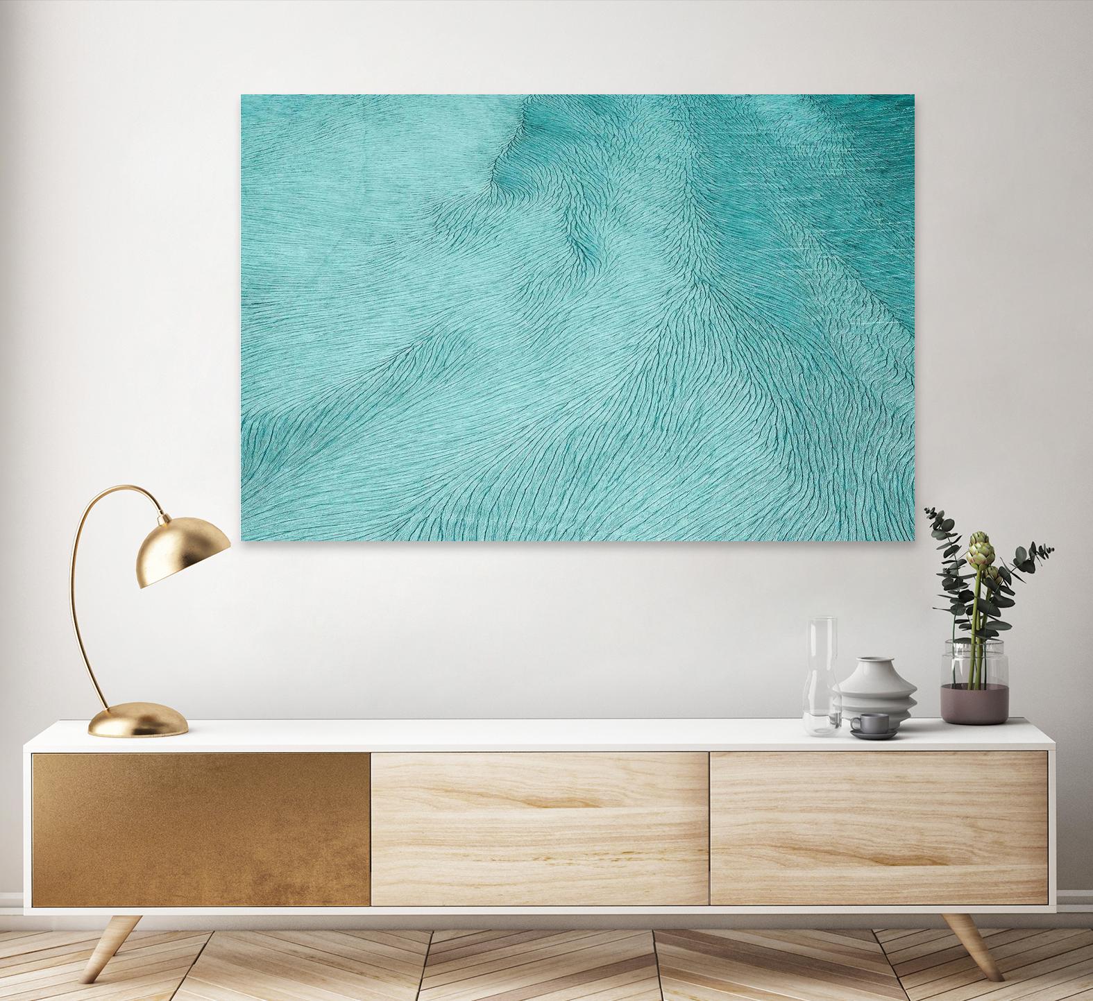 Cracks by Elena 1X on GIANT ART - blue landscape