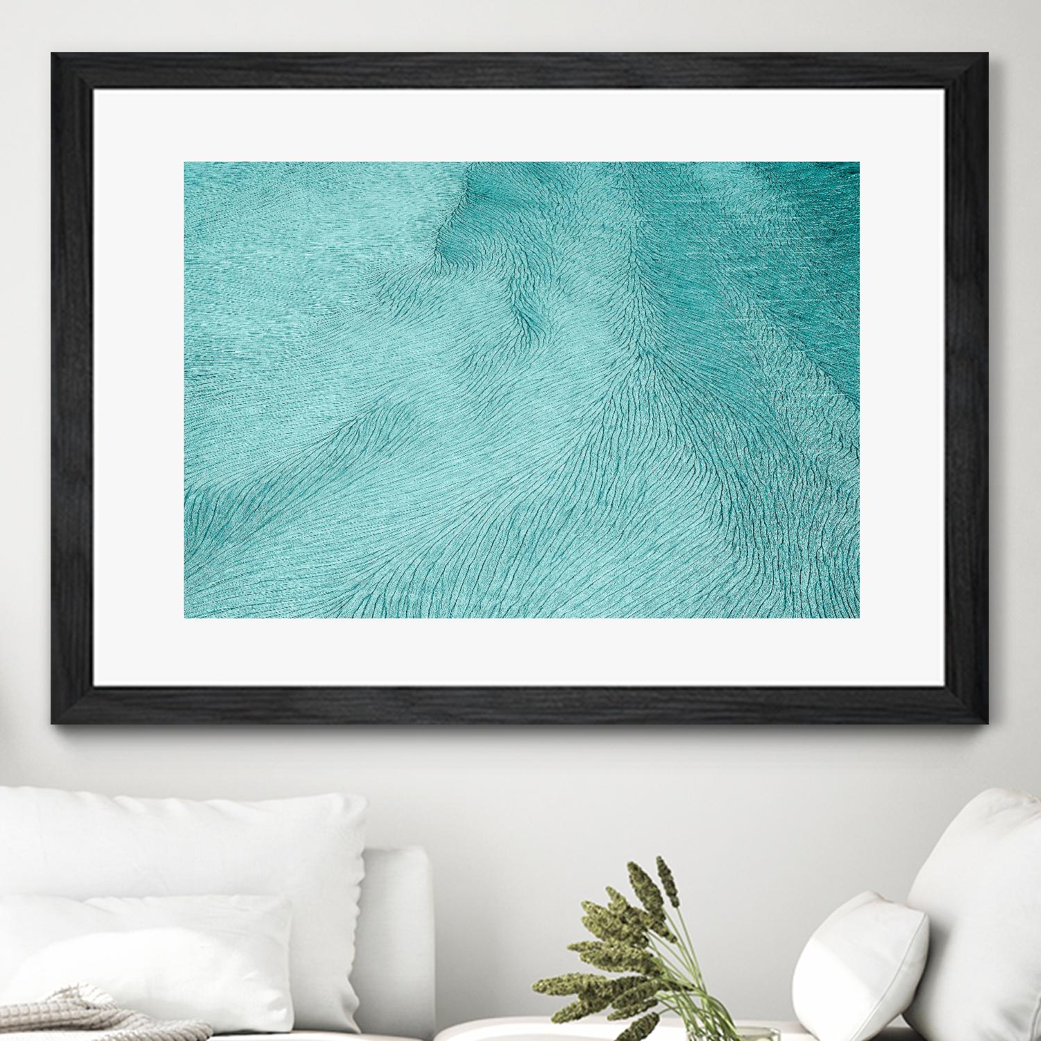 Cracks by Elena 1X on GIANT ART - blue landscape