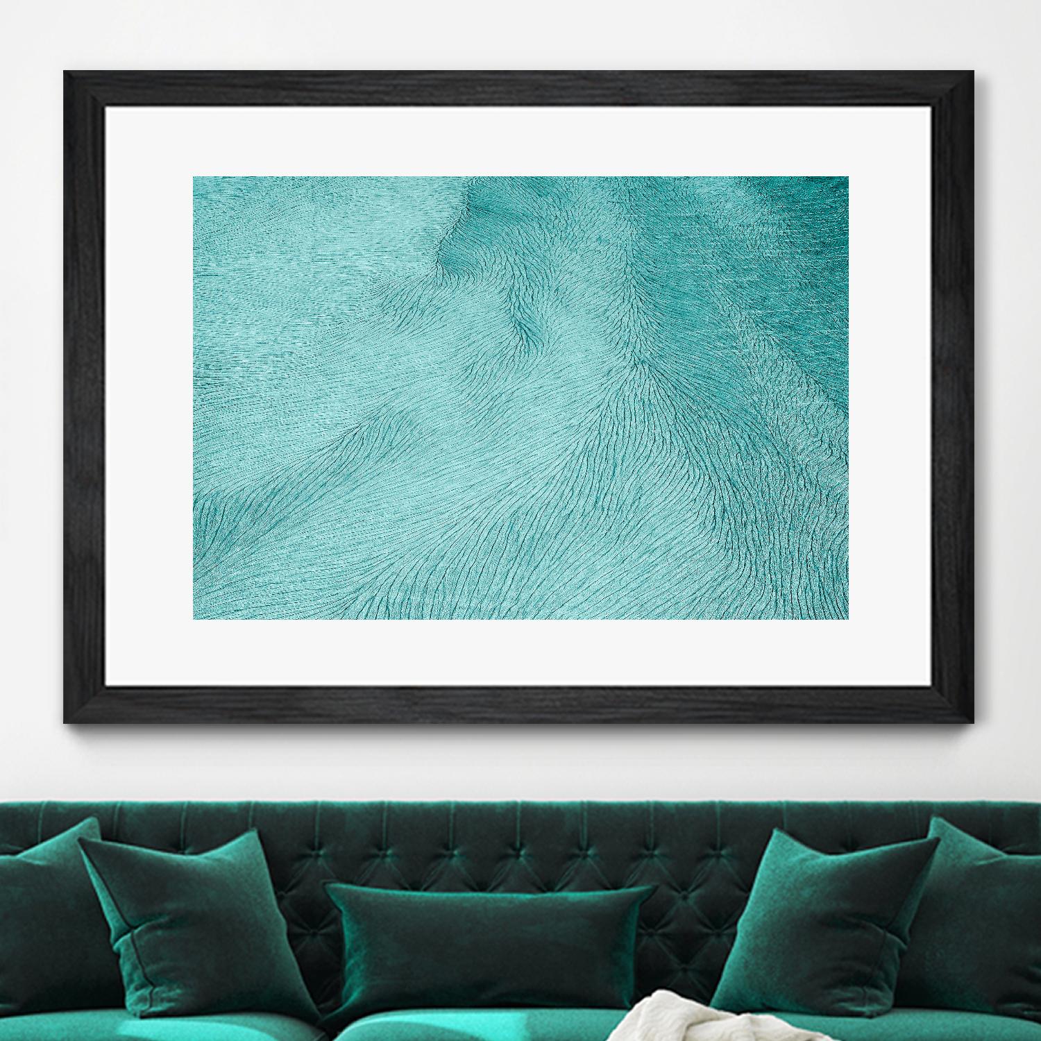 Cracks by Elena 1X on GIANT ART - blue landscape