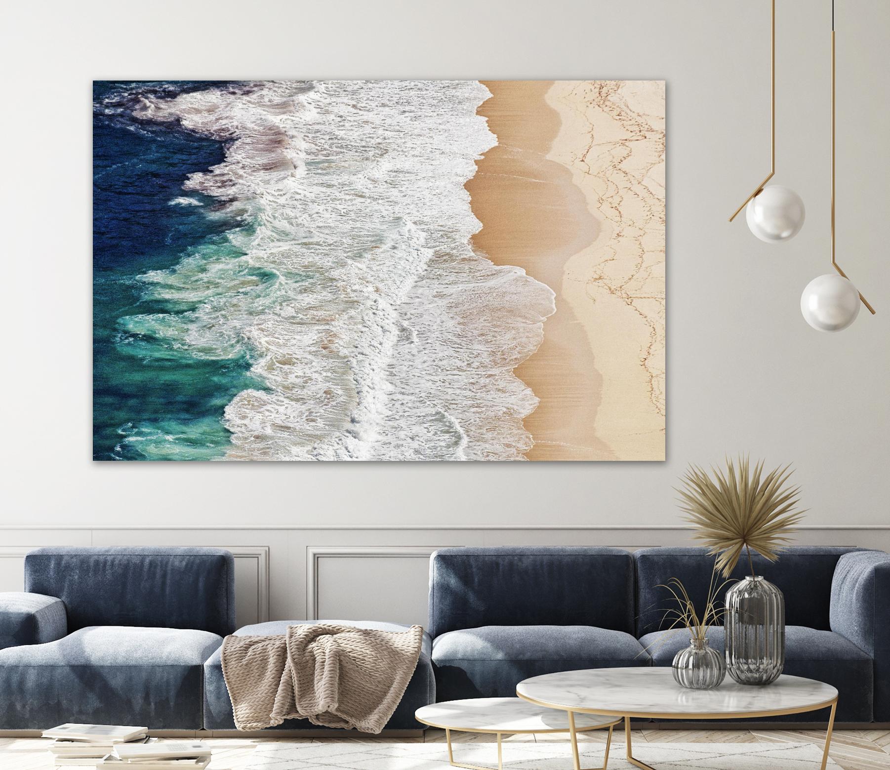 Feldtkeller - Where the Ocean Ends by 1X on GIANT ART - beige landscape drone view